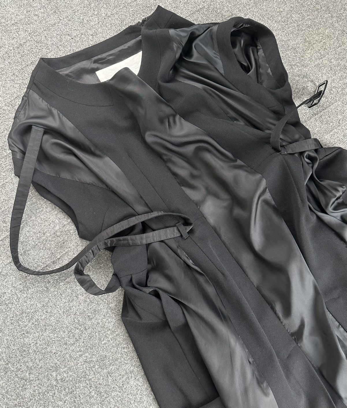 H&M × Maison Margiela Maison Margiela - H&M 2012 Wool/Polyester Midi Belted Dress Size ONE SIZE - 4 Thumbnail