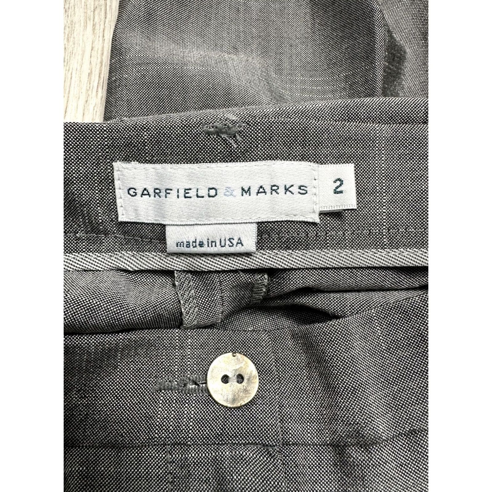 Vintage Garfield & Marks Gray Dress Pants High Rise Polyester Wool Formal Sz 2 Women's Pants 2 Gray Wool Polyester Dress Pants Womens` Size 26" / US 2 / IT 38 - 4 Thumbnail