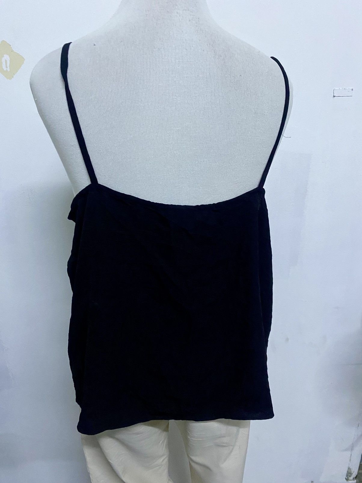 Topshop Topshop Black Cami Tank Button Front Sleeveless Top US14 Size L / US 10 / IT 46 - 5 Thumbnail