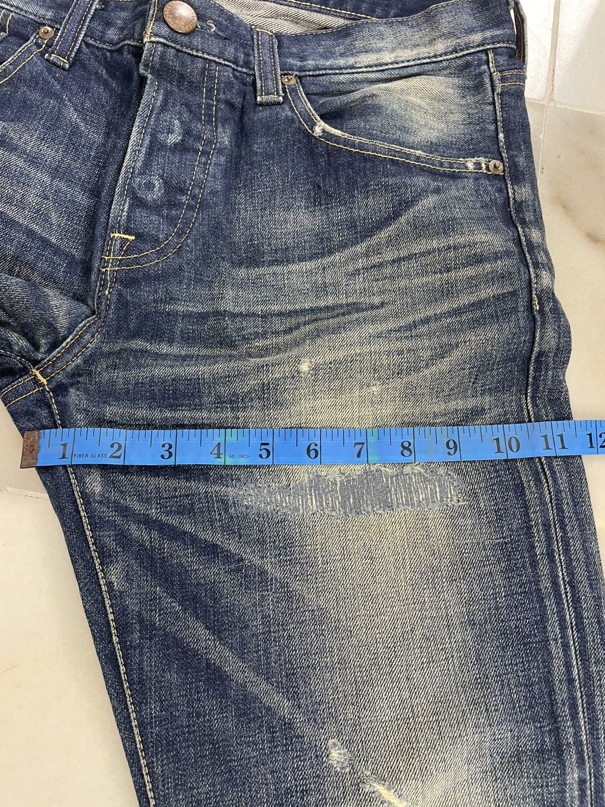 Vintage Vintage Redcard Japanese Distressed Jeans Size US 34 / EU 50 - 15 Thumbnail