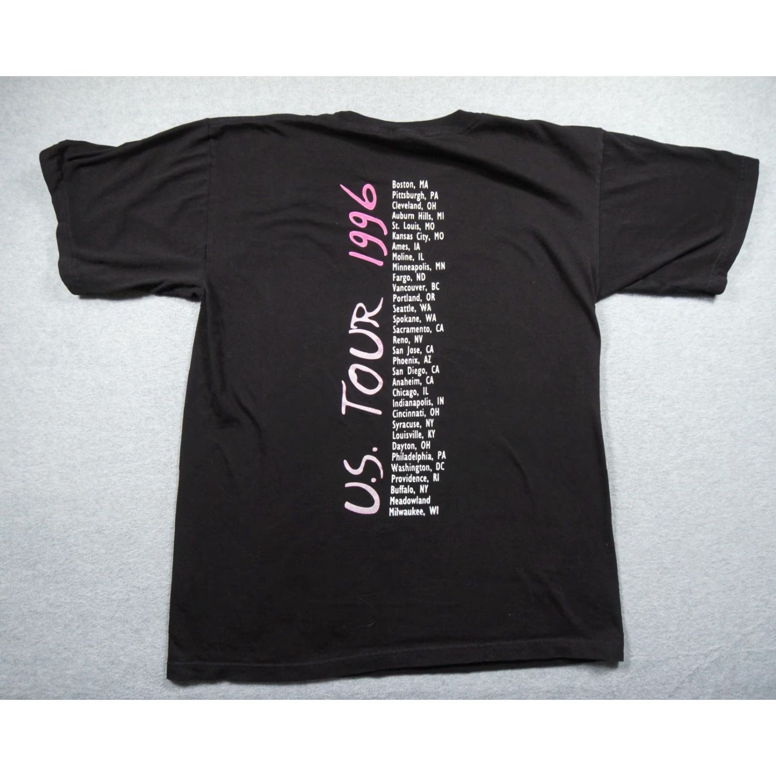 Vintage Vintage Neil Diamond Shirt Mens Large Black 90s Band Tee 1996 Tour Concert Adult Size US L / EU 52-54 / 3 - 4 Thumbnail