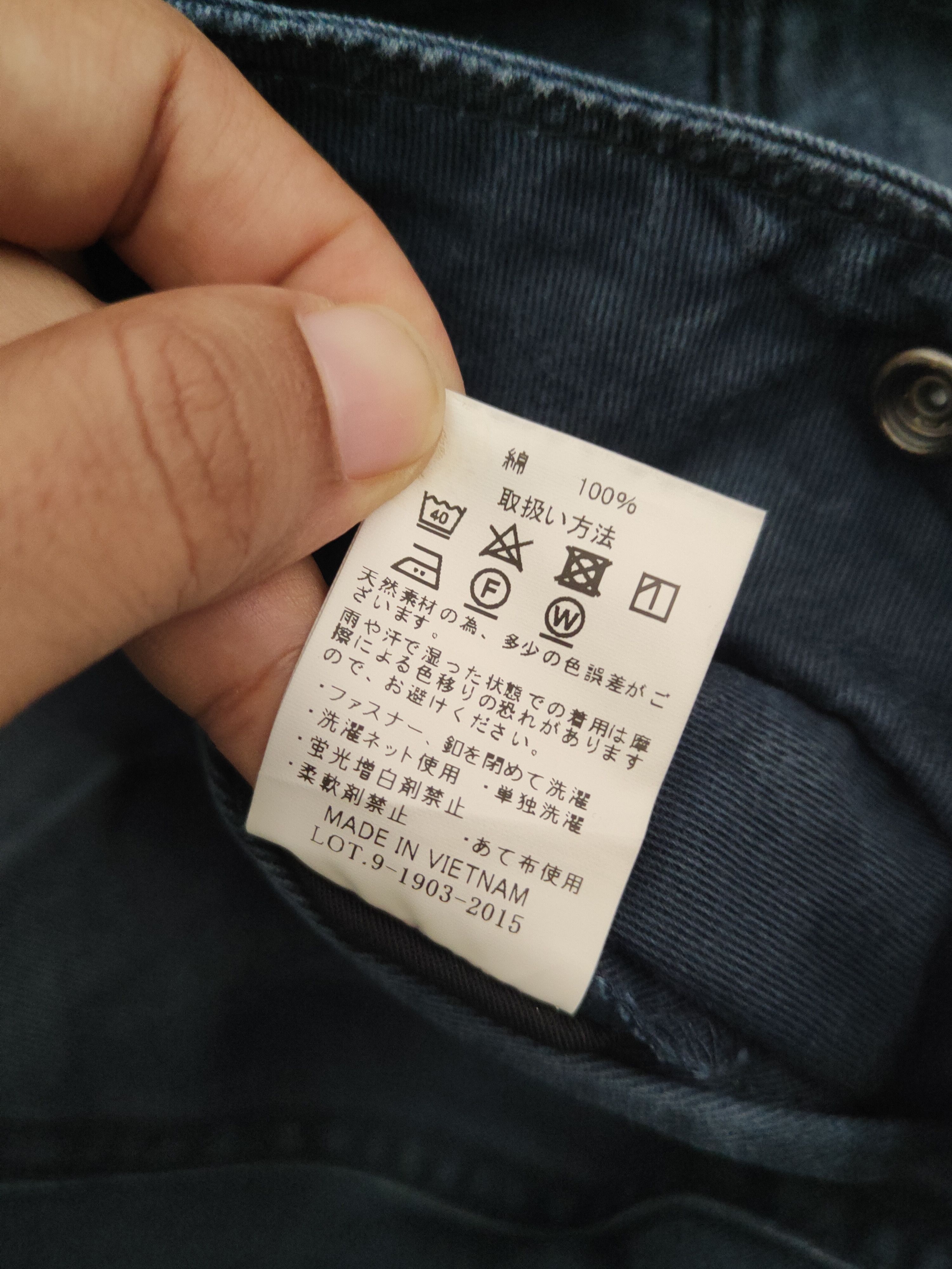 Japanese Brand DL Burtle Dark Blue Multipocket Cargo Pants #46-357 Size US 30 / EU 46 - 15 Thumbnail