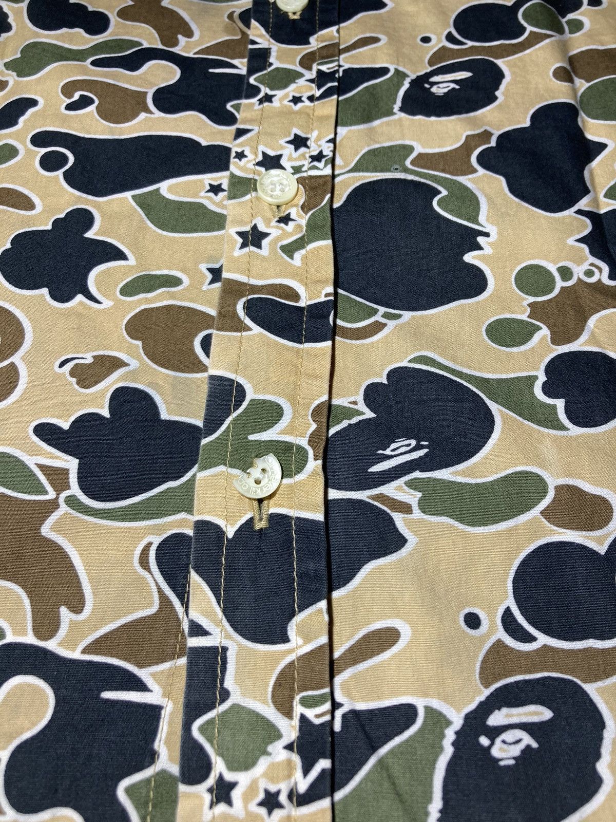 Bape 2003 Bape Psyche Camo Button Up Crazy First Camo OG Vintage Size US L / EU 52-54 / 3 - 5 Thumbnail