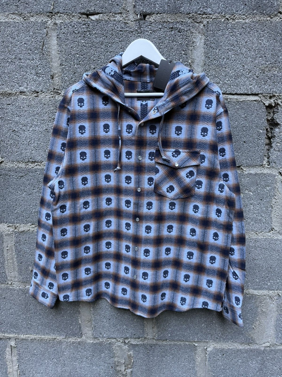 Number (N)ine × Supreme Supreme Number (N)ine Skull Hooded Flannel