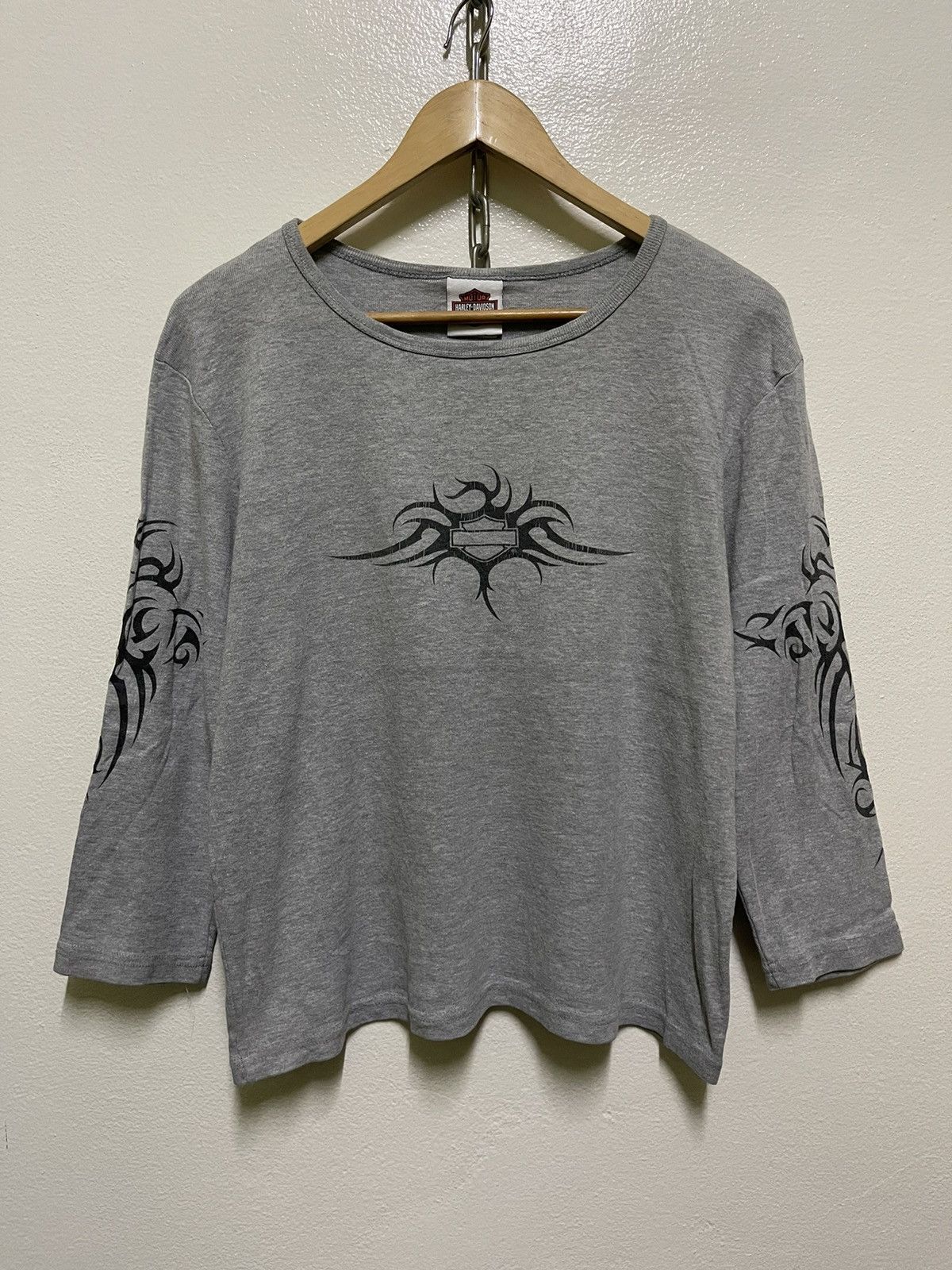 Harley Davidson × Vintage Harley Davidson Flame Sleeve Size XL / US 12-14 / IT 48-50 - 1 Thumbnail