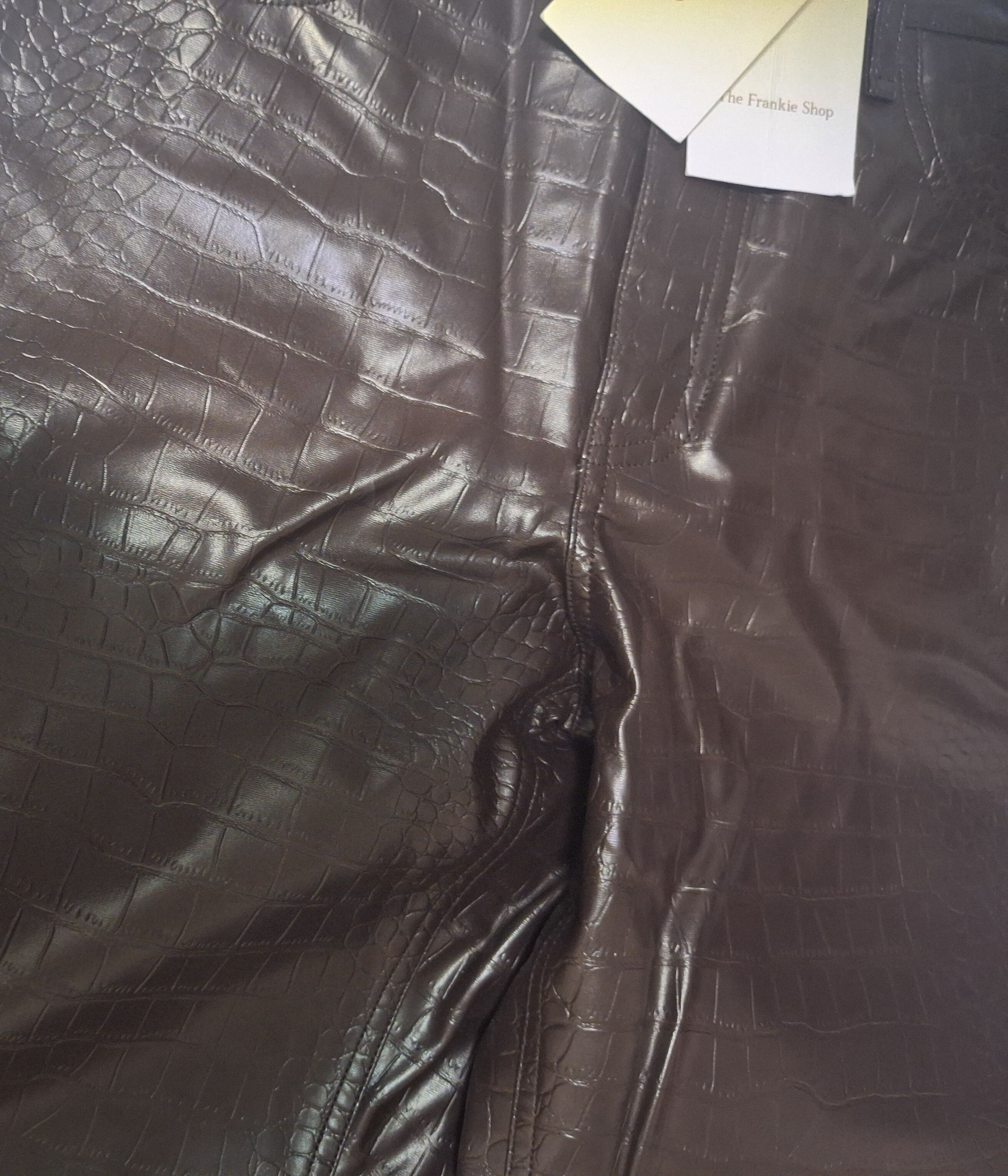 Frankie Shop Bonnie Croc Effects Pants Size 28" / US 6 / IT 42 - 8 Thumbnail