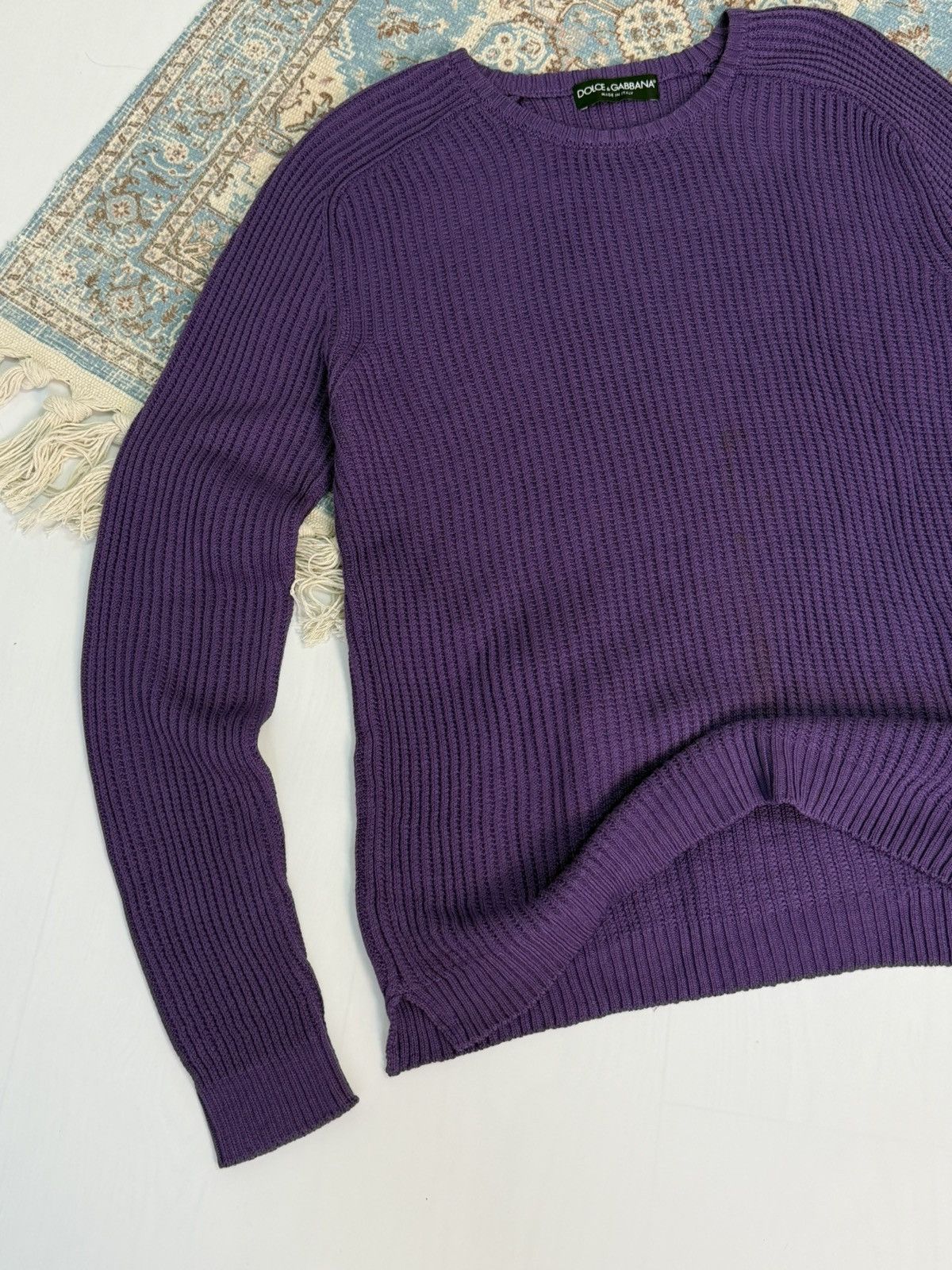 Dolce & Gabbana Dolce & Gabbana Purple Men Sweater Size 54 Size US L / EU 52-54 / 3 - 2 Thumbnail