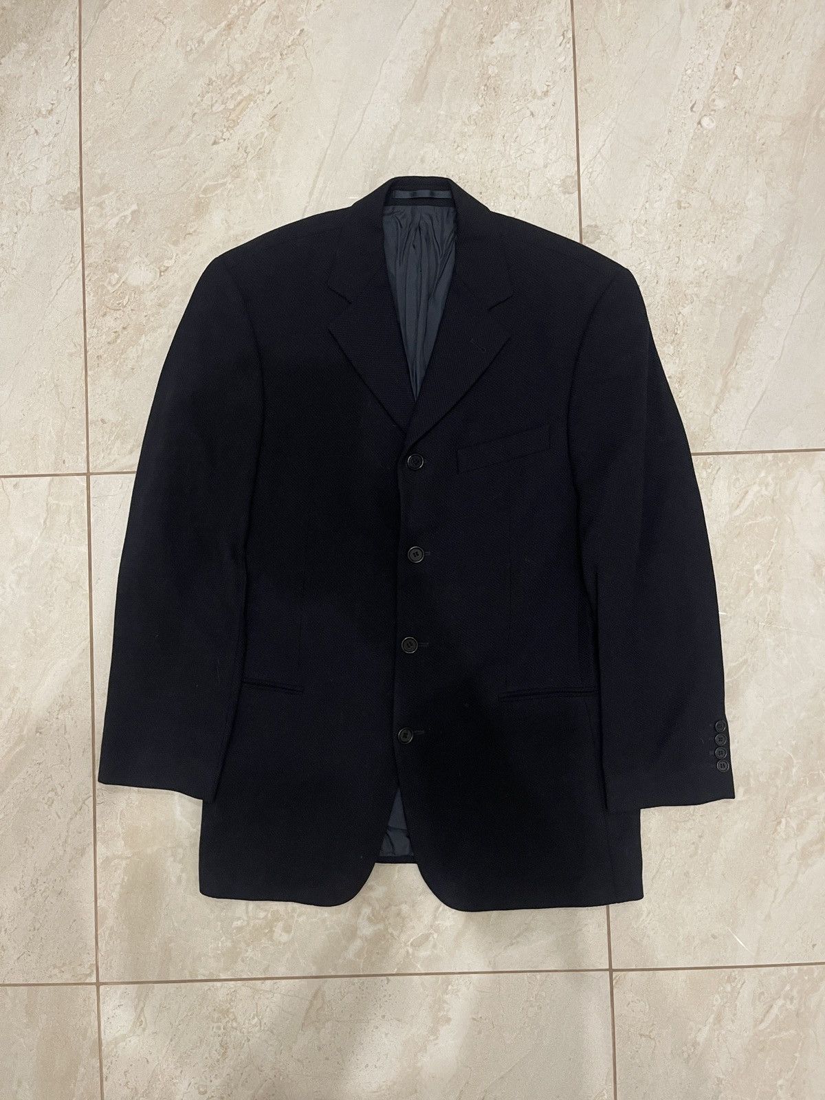Hugo Boss 🔥Vintage Hugo boss blazer dark blue classic jacket Size 42L - 6 Thumbnail