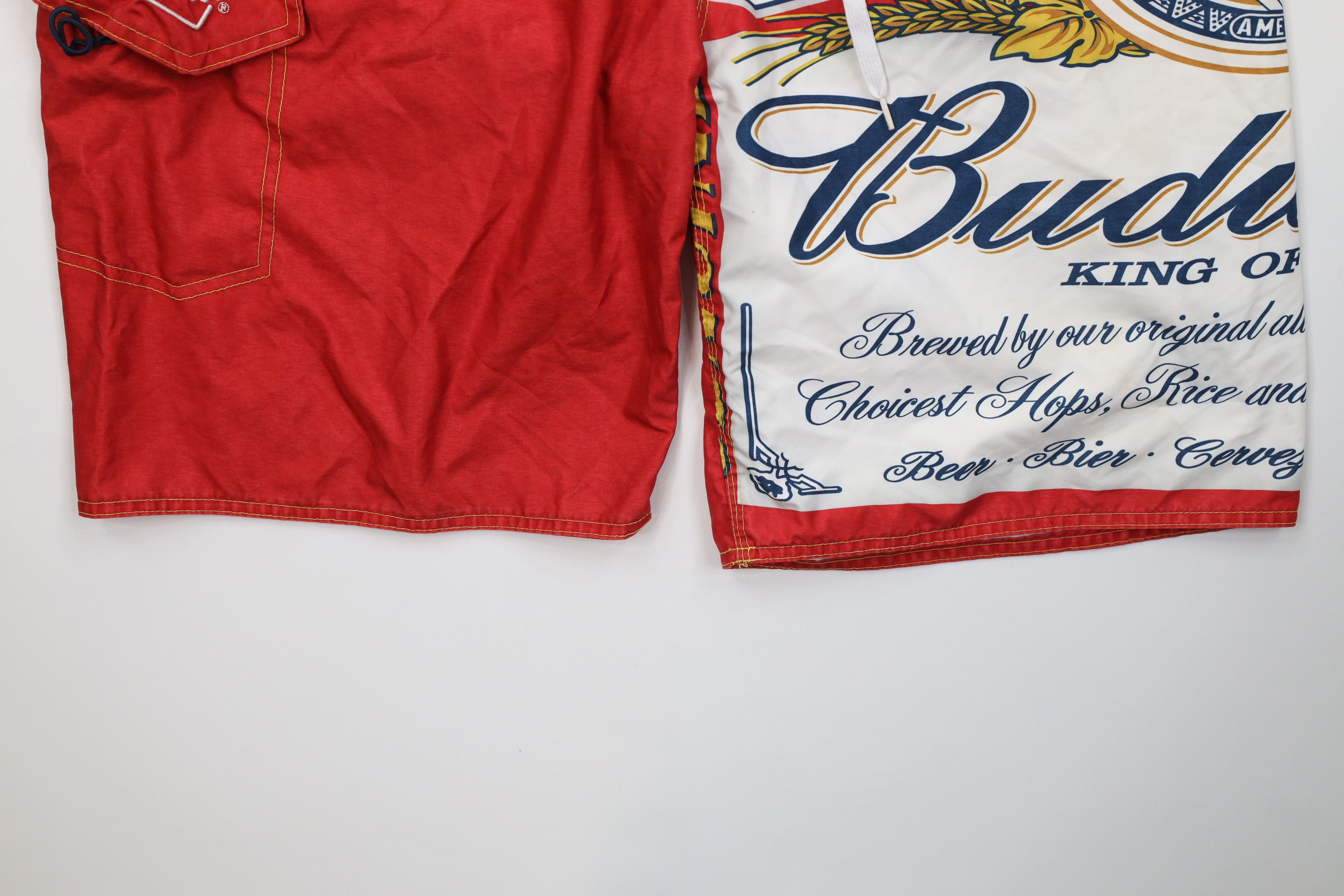 Budweiser Vintage Y2K Anheuser Busch Budweiser Board Shorts Trunks Size US 38 / EU 54 - 4 Thumbnail