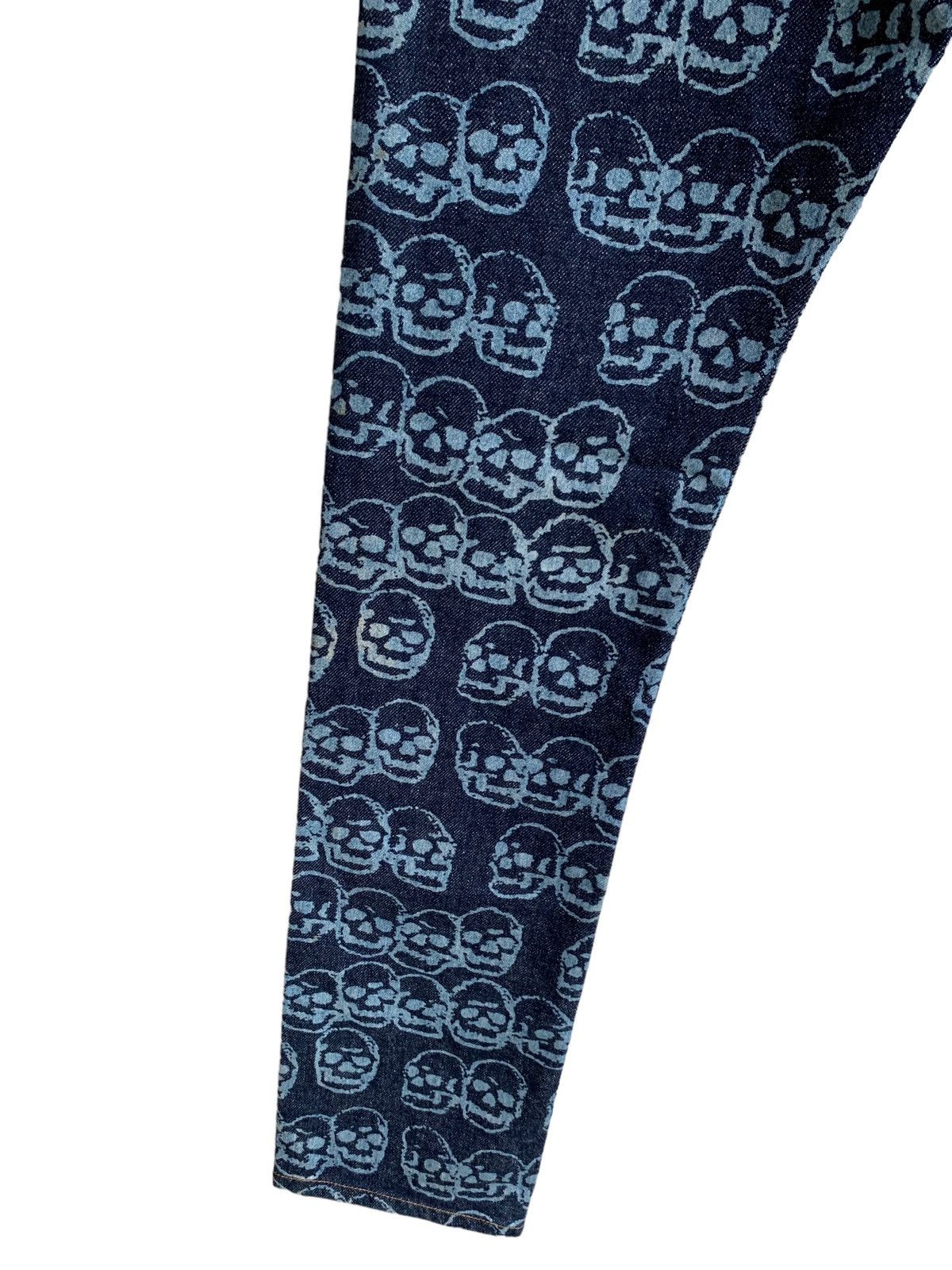 Hysteric Glamour 🔥Iconic 90s Vintage Hysteric Glamour Skull Head Over Printed Size US 29 - 8 Thumbnail
