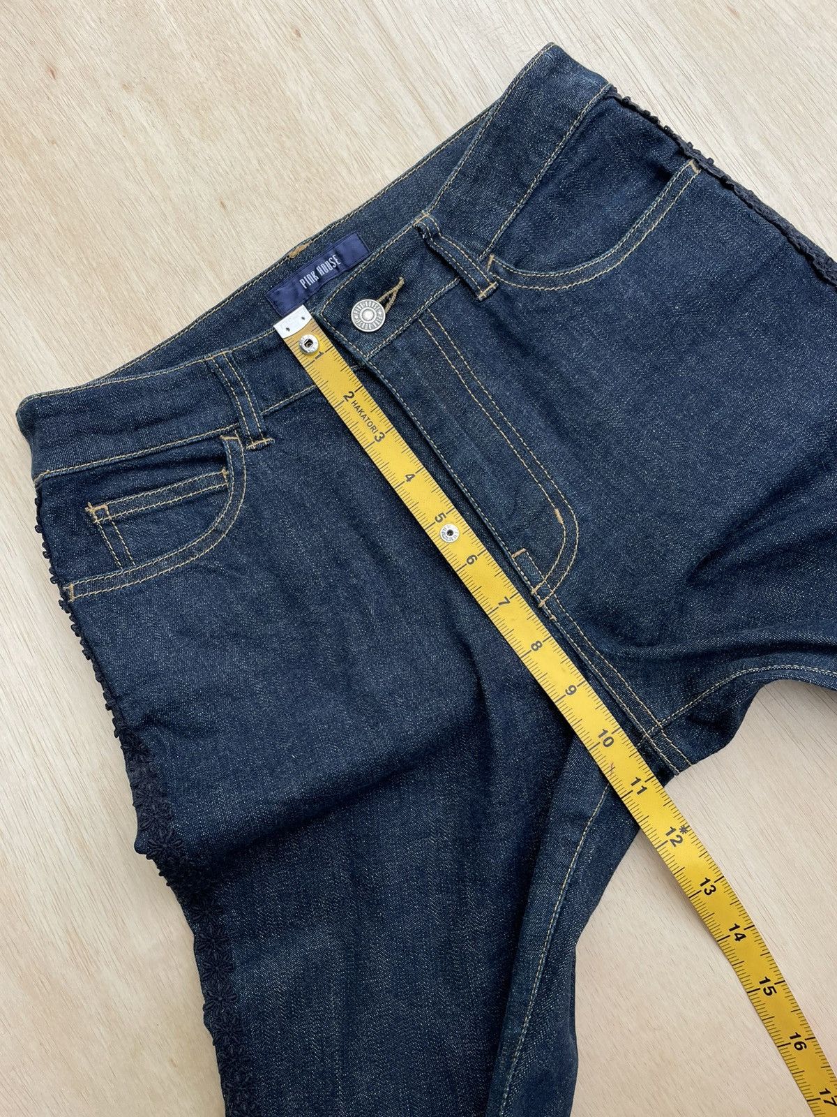 Hysteric Glamour × If Six Was Nine × Japanese Brand Pink House Flare Jeans Gothic Boot Cut Size 28" / US 6 / IT 42 - 19 Thumbnail
