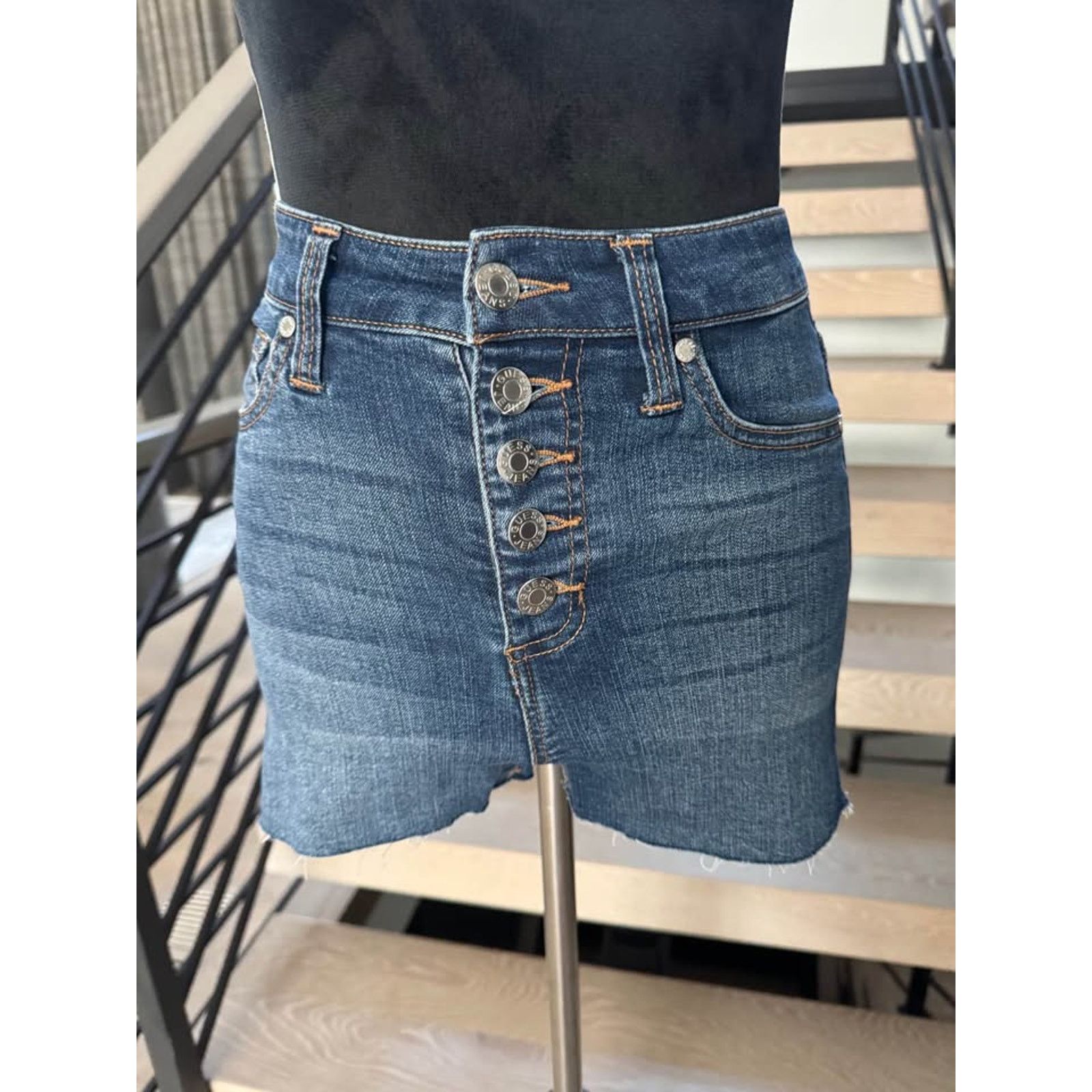 Guess New Guess denim denim shorts size 23 Size 23" - 1 Thumbnail