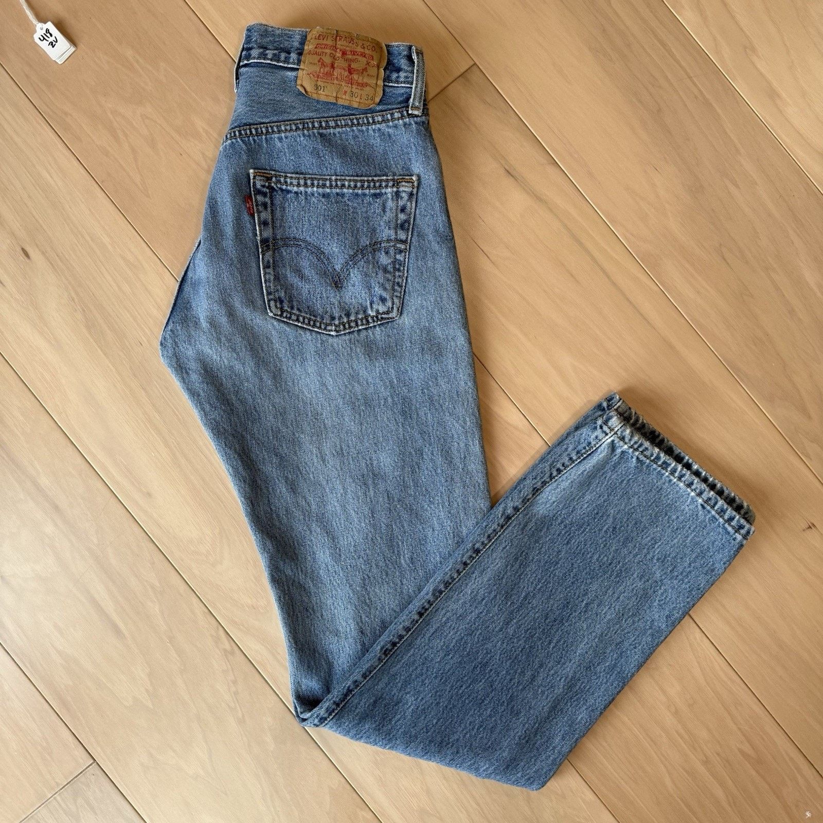Levi's × Vintage Vintage Levis 501 Jeans 29 Blue Medium Wash Straight Denim Size US 29 - 2 Thumbnail