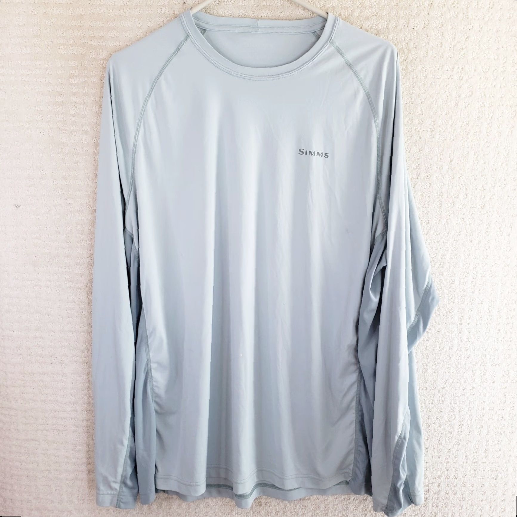 Vintage Simms Shirt Mens Large L Long Sleeve SolarFlex UPF50+ Performance Fishing Blue Shirt Size US L / EU 52-54 / 3 - 2 Thumbnail