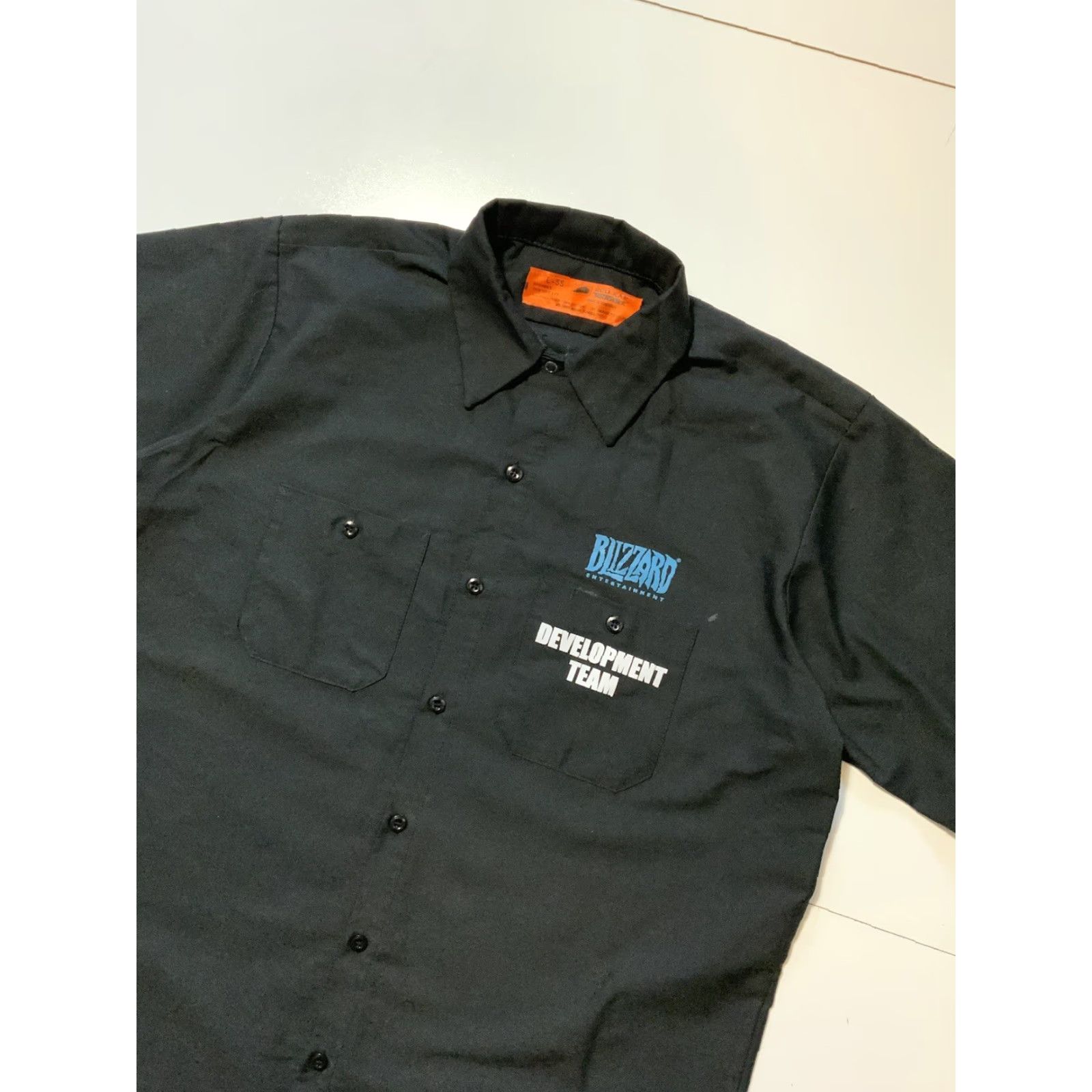 Red Kap VINTAGE Rare Blizzard Entertainment Development Team Employee Exclusive Red Kap S/S Button Shirt L Gray Mens Size US L / EU 52-54 / 3 - 4 Thumbnail