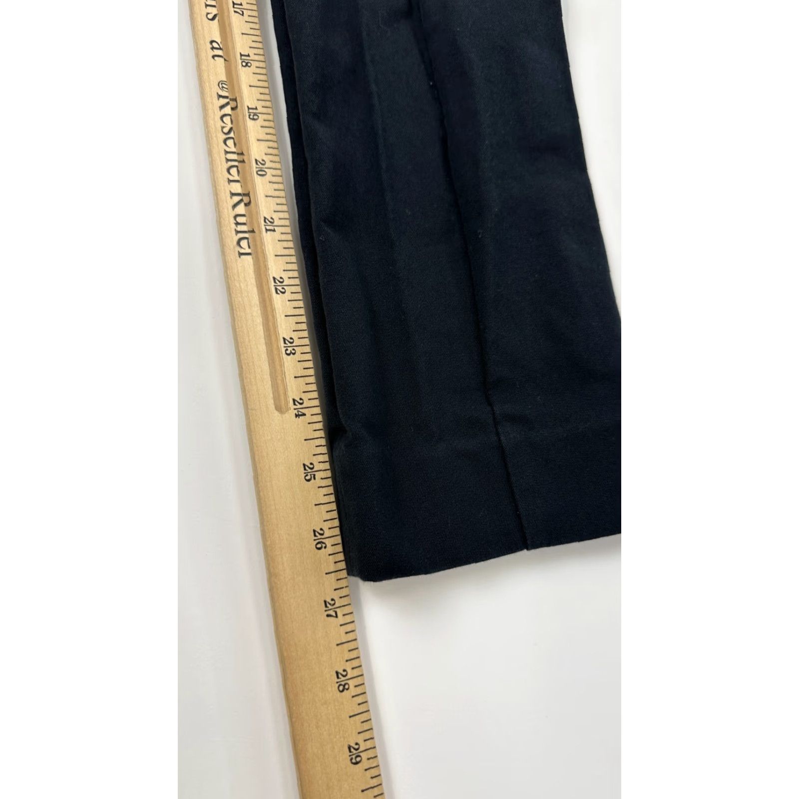 Everlane Everlane Pants Women's 4 Black Straight Leg Relaxed Mid Rise Back Seam Ankle Cotton Zip Pockets Casual 4 Regular Womens Size 27" / US 4 / IT 40 - 6 Thumbnail