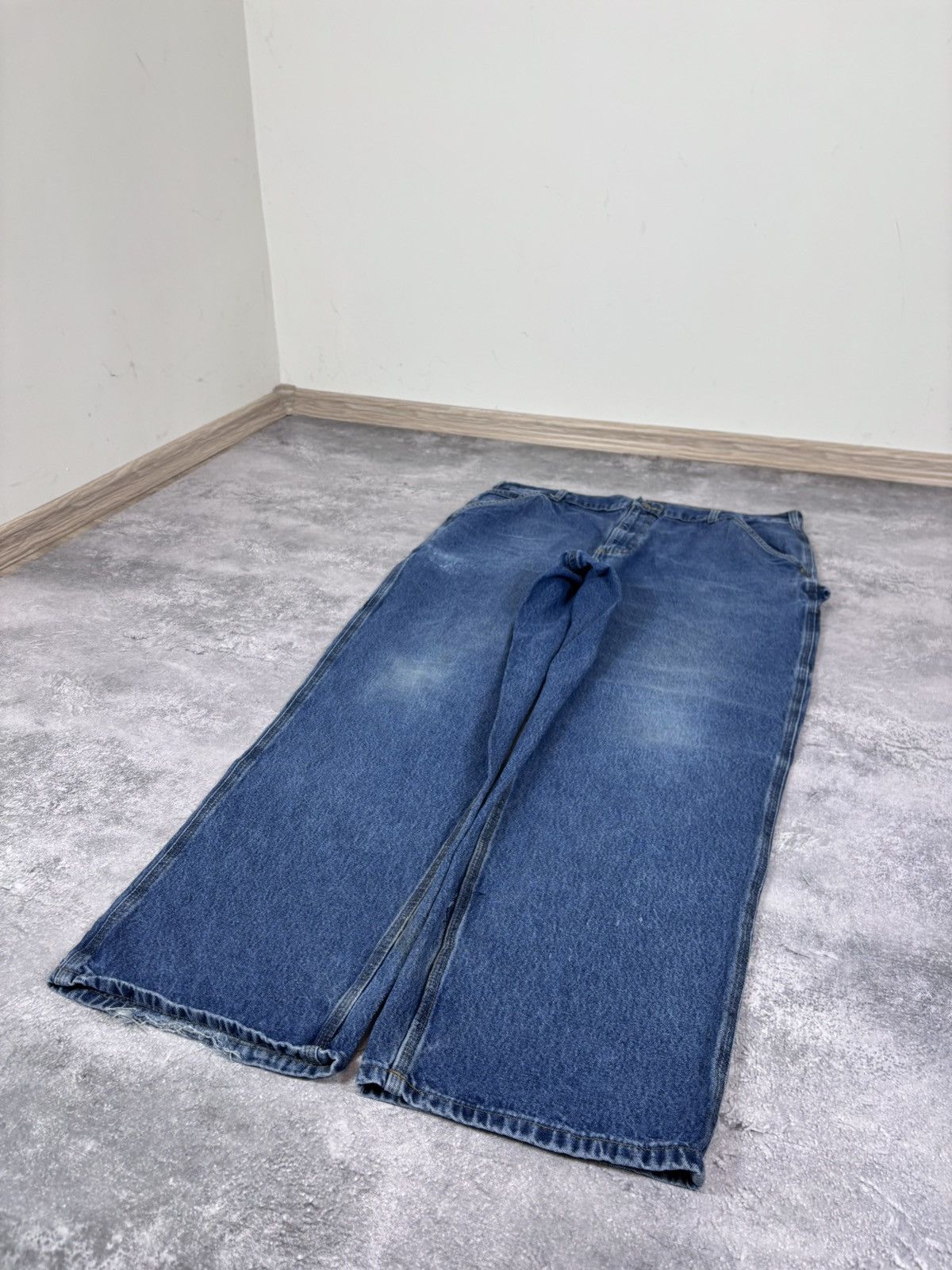 Carhartt Vintage Carhartt Men’s Blue Denim Jeans USA Workwear Size US 40 / EU 56 - 9 Thumbnail