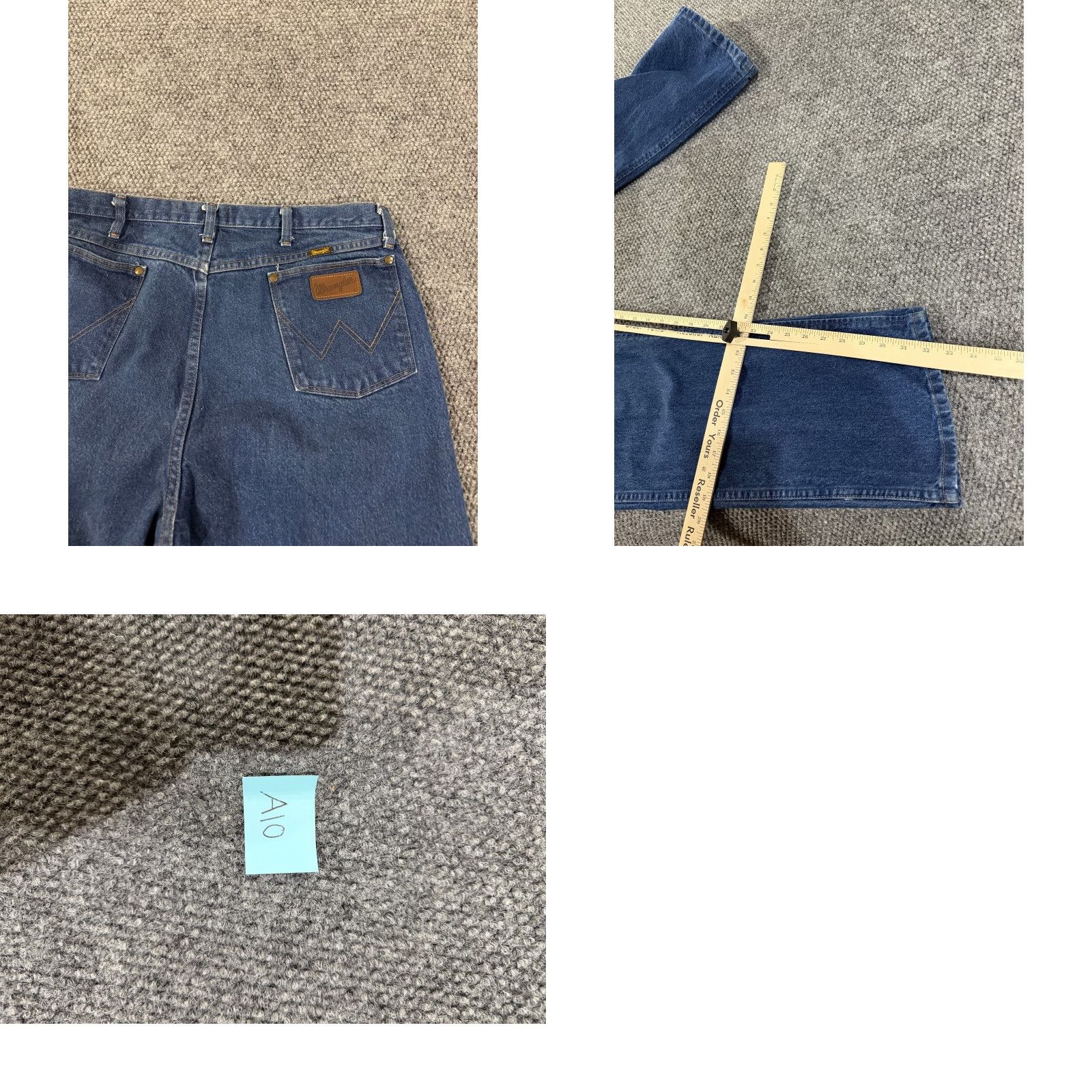 Wrangler Wrangler Jeans Mens 40x32 47MWZ Denim Western Cowboy Cut Regular Fit Blue Cotton Blend 5-Pocket Logo Vintage No Size US 40 / EU 56 - 8 Thumbnail