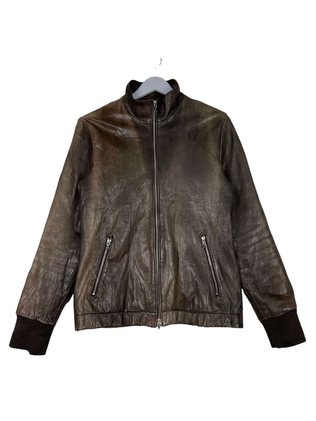14th Addiction 🔥 NANO JOURNAL STANDARD GOAT SKIN BLOUSON LEATHER JACKET Size US M / EU 48-50 / 2 - 2 Thumbnail