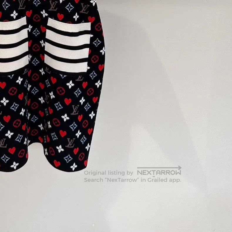 Louis Vuitton Louis Vuitton Valentine's Day Heart Logo Printed Dress Size S / US 4 / IT 40 - 3 Thumbnail