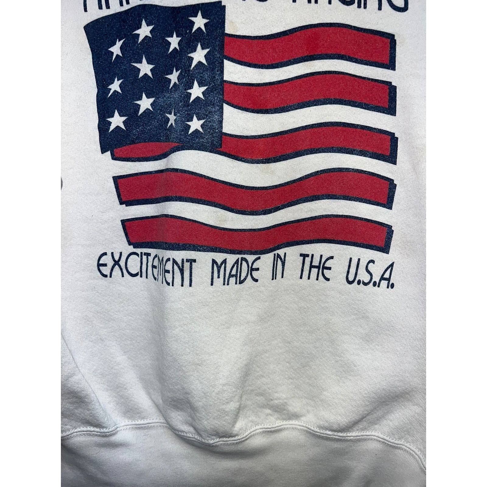 Vintage Vintage NHRA Drag Racing Sweatshirt Crewneck Flag 90s Medium Size US M / EU 48-50 / 2 - 5 Thumbnail