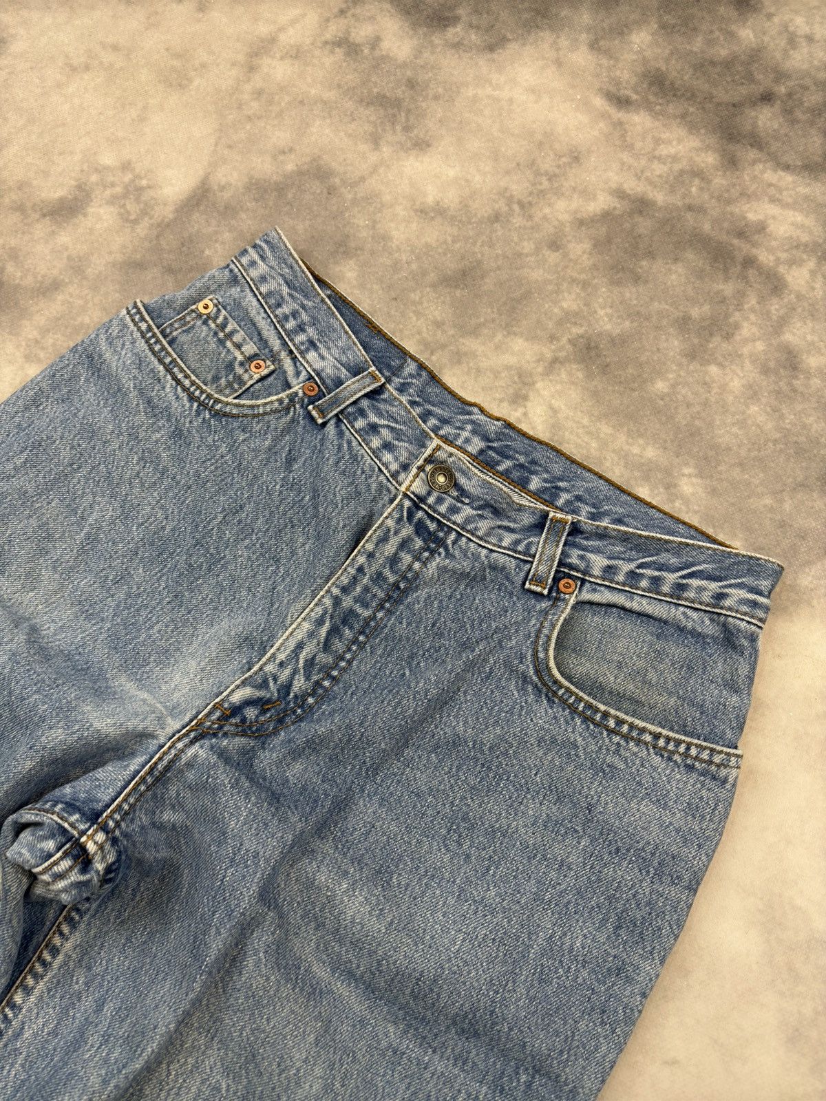 Levi's × Levi's Vintage Clothing × Vintage Levi’s 726 loose fit orange tab jeans 90s essentials Size US 33 - 6 Thumbnail