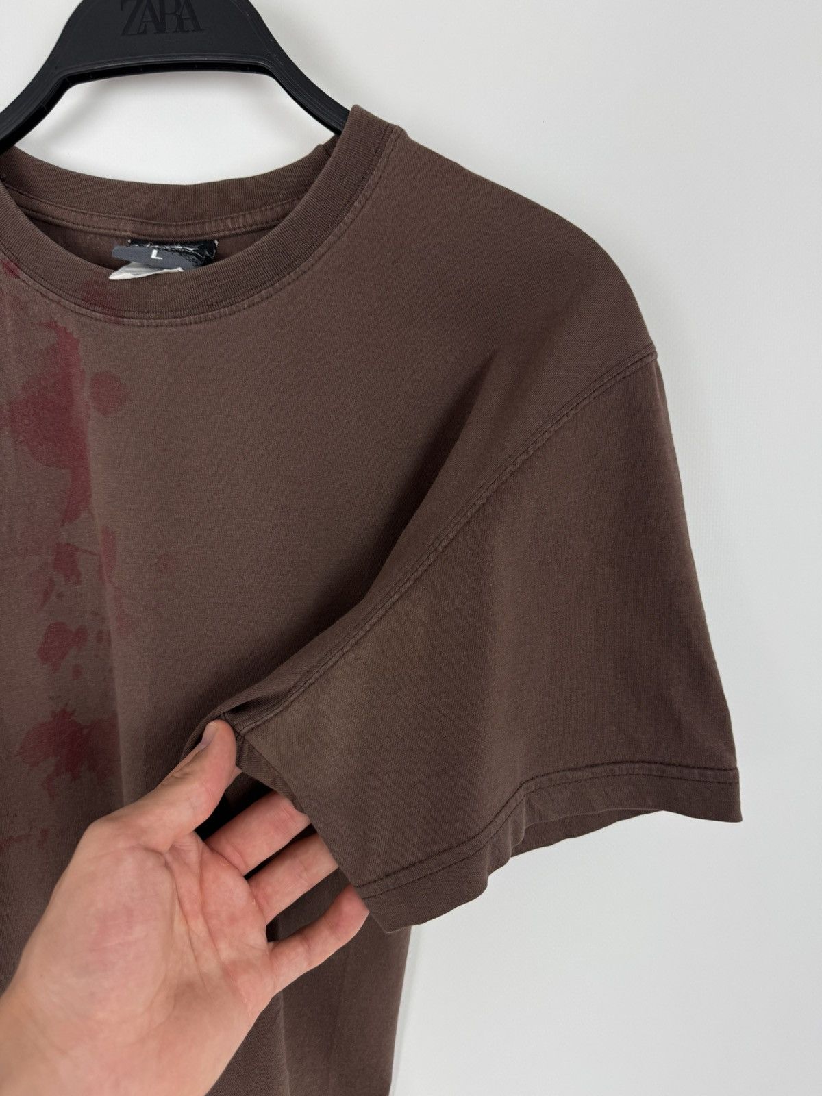 Vintage Y2K Vintage Distressed Oakley Face Graphic Brown T-Shirt Size US L / EU 52-54 / 3 - 7 Thumbnail