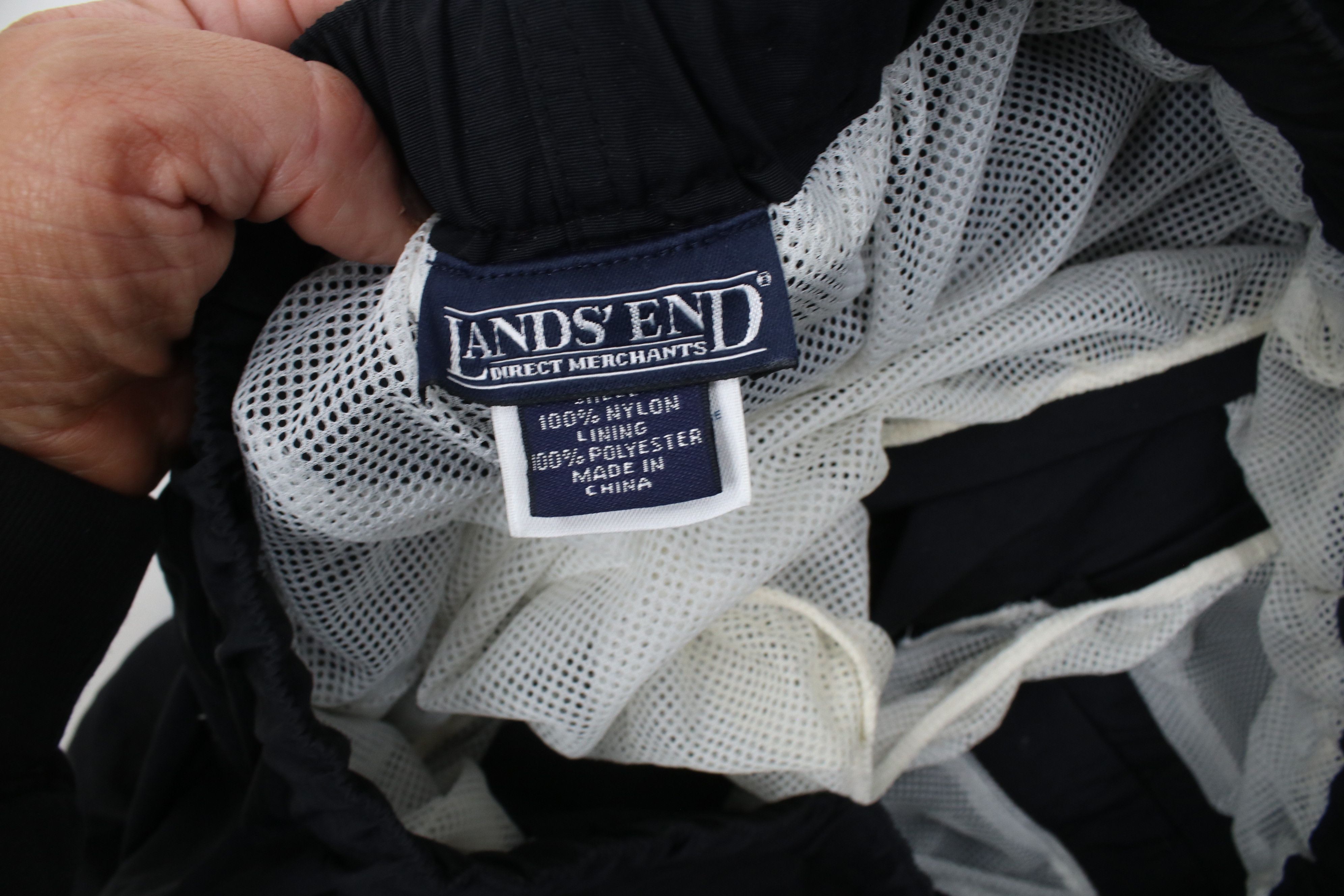 Lands' End Vintage 90s Lands End Lined Trekking Cargo Shorts Black Size 32" / US 10 / IT 46 - 8 Thumbnail