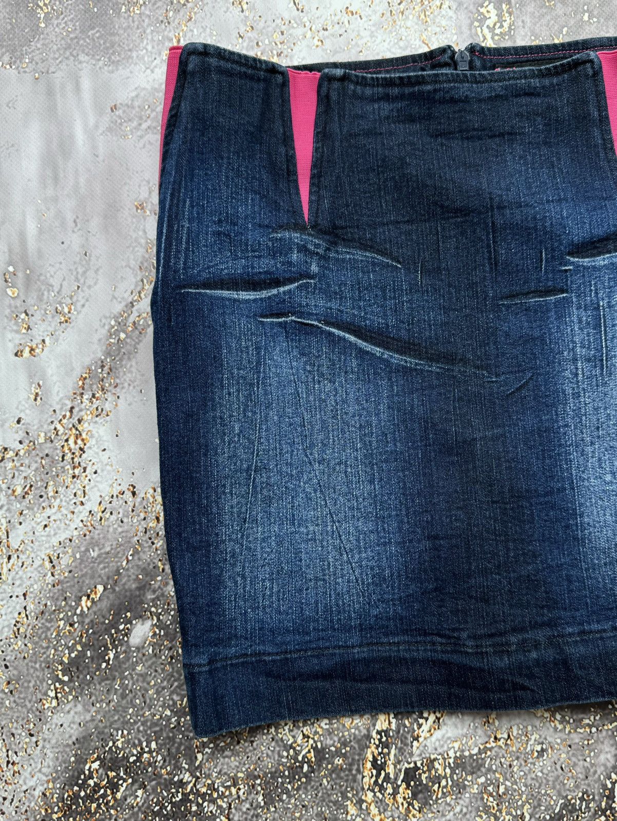 Miss Sixty × Vintage Miss Sixty Luxury Amazing Denim Mini Skirt Size 26" / US 2 / IT 38 - 2 Thumbnail
