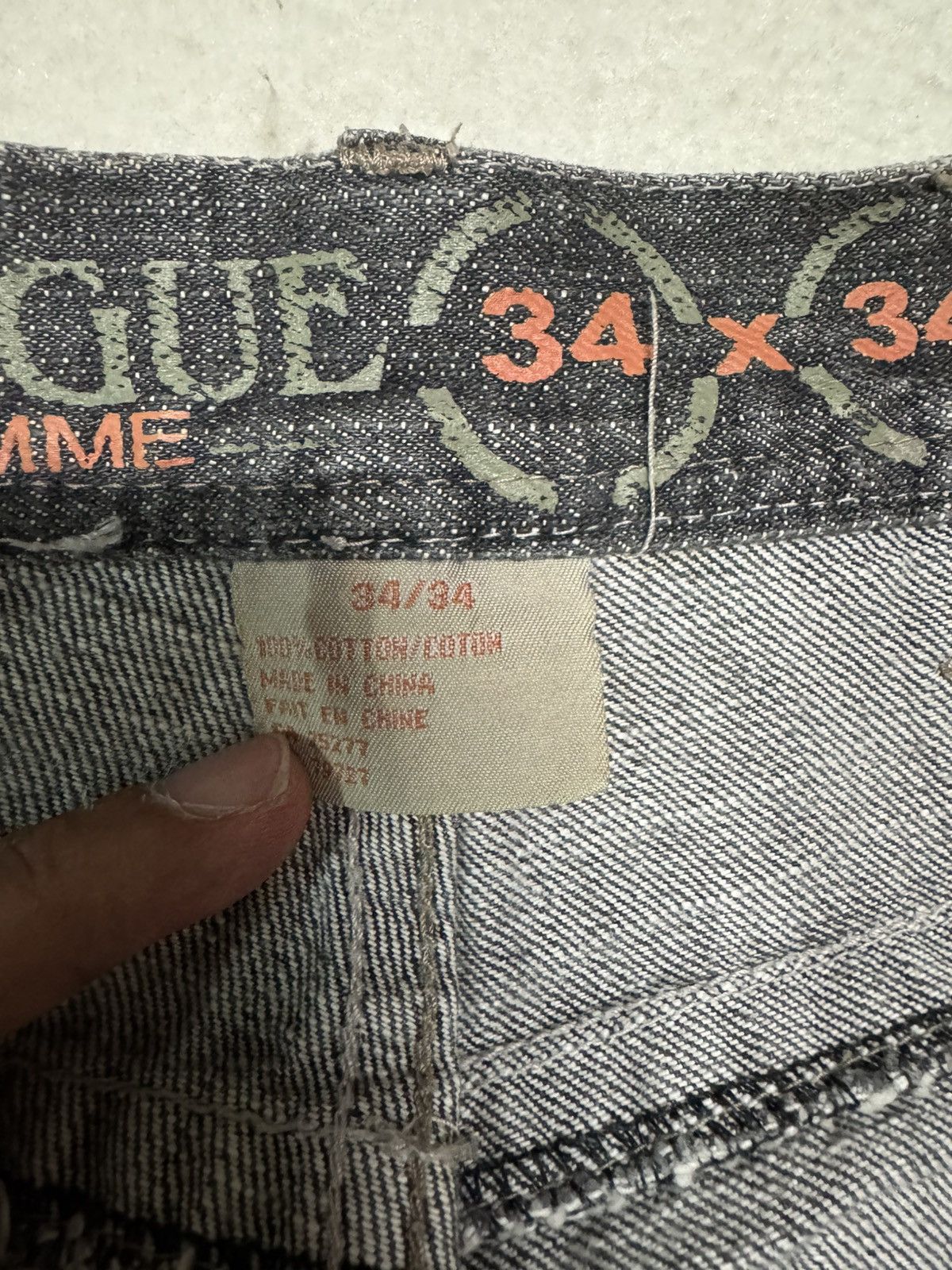 Japanese Brand VINTAGE 2000s BROGUE HOMME BAGGY JNCO FUBU HIPHOP STYLE Size US 32 / EU 48 - 8 Thumbnail