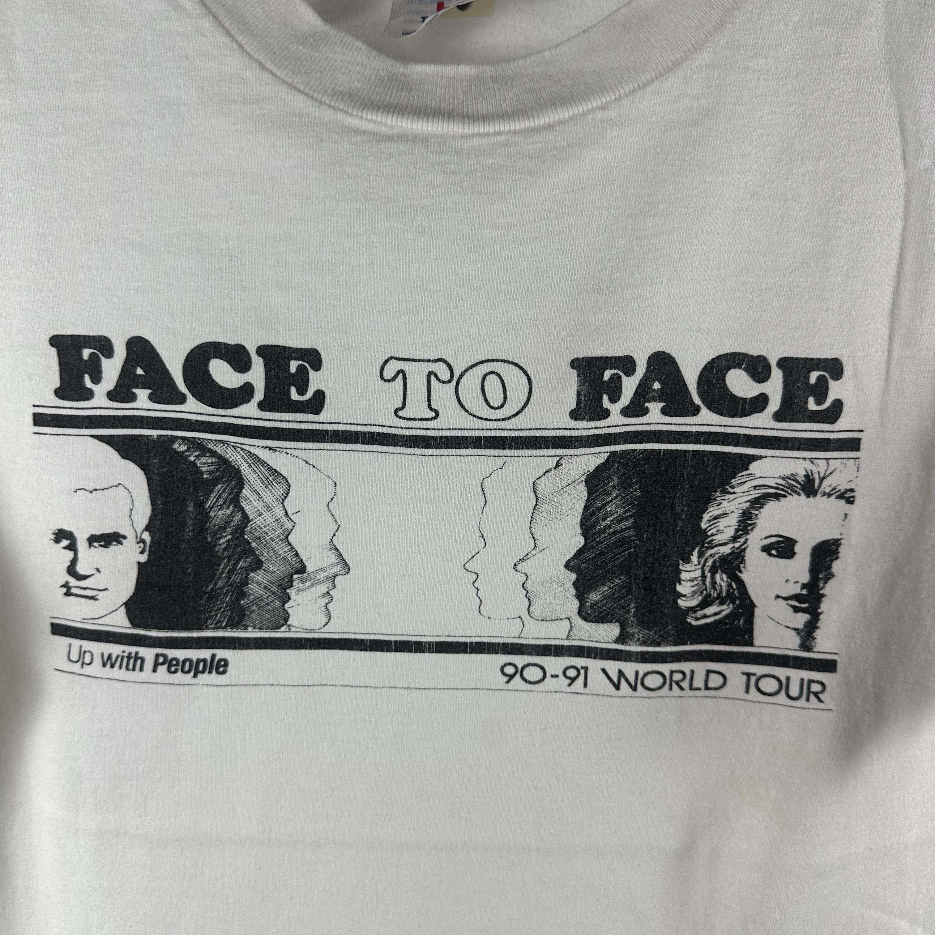 Vintage 1990-91 Face to Face Up with People Tour Punk Rock Band Tee Size US L / EU 52-54 / 3 - 2 Thumbnail