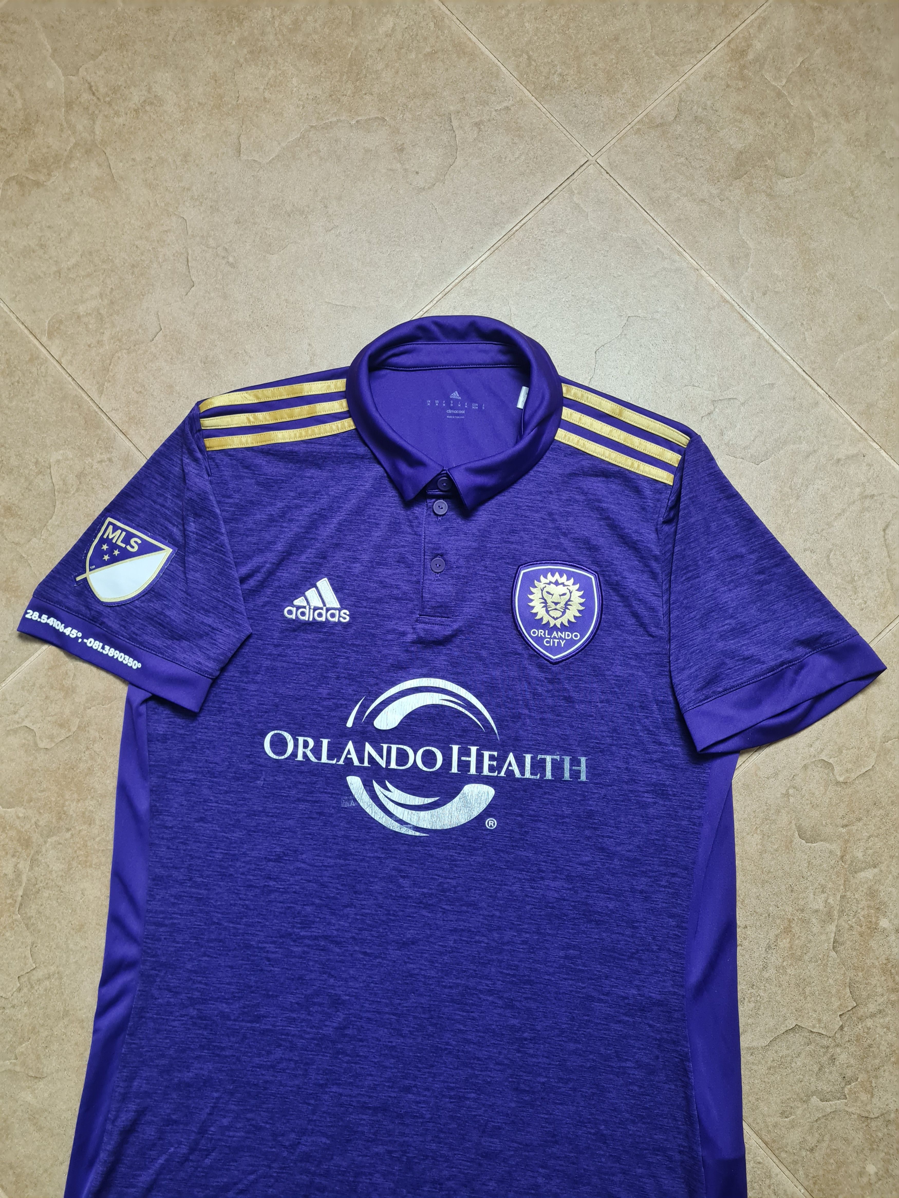 Adidas Adidas Orlando City SC MLS 2018 Jersey Soccer Purple Collar Size US M / EU 48-50 / 2 - 1 Thumbnail