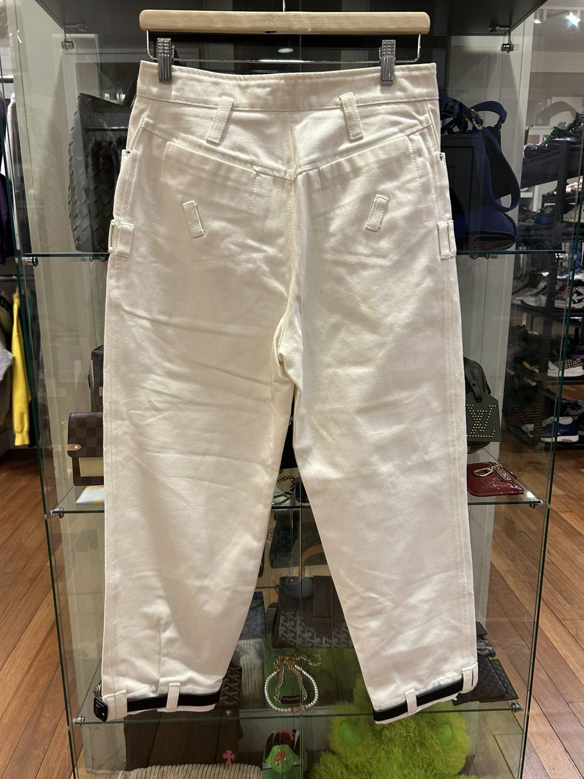 PIHAKAPI Pihkapi White Belt Denim Jeans Size US 28 / EU 44 - 2 Thumbnail