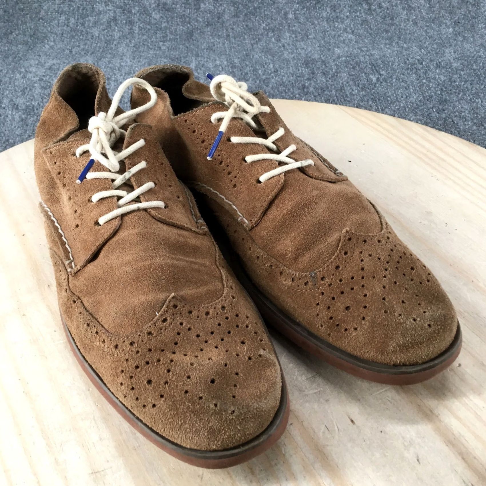Sperry Sperry Top Sider Wingtip Derby Oxford Mens 11.5M Brown Lace Up Suede 0297465 Size US L / EU 52-54 / 3 - 3 Thumbnail