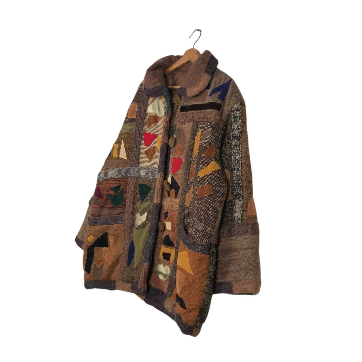 Japanese Brand × Vintage 🔥VINTAGE PATCHWORK DESIGN UNBRAND JACKET ISSEY MIYAKE Size US L / EU 52-54 / 3 - 4 Thumbnail