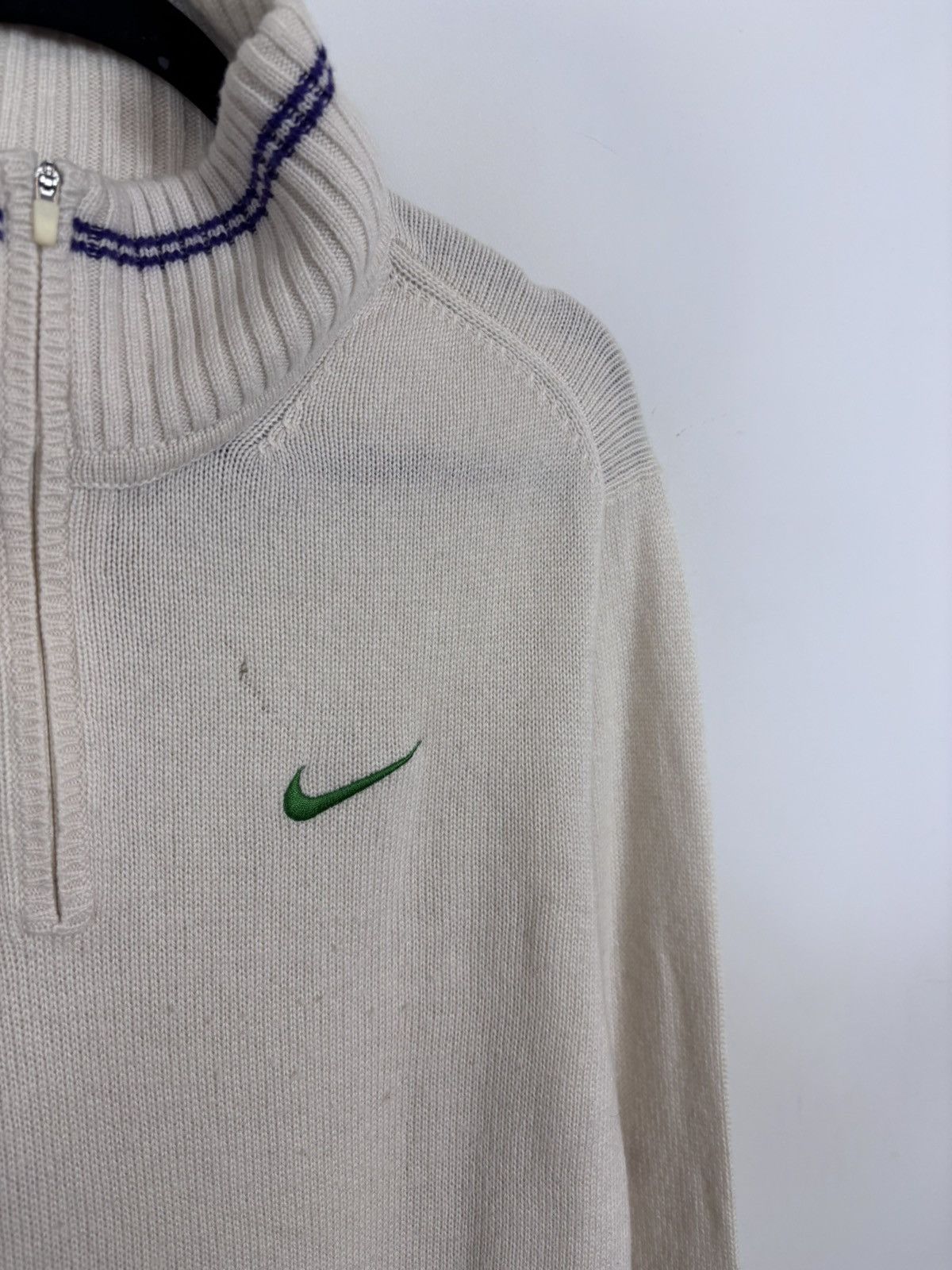 Nike Nike Roger Federer RF 2012 Wimbledon Q-Zip Cashmere Sweater Size US L / EU 52-54 / 3 - 7 Thumbnail