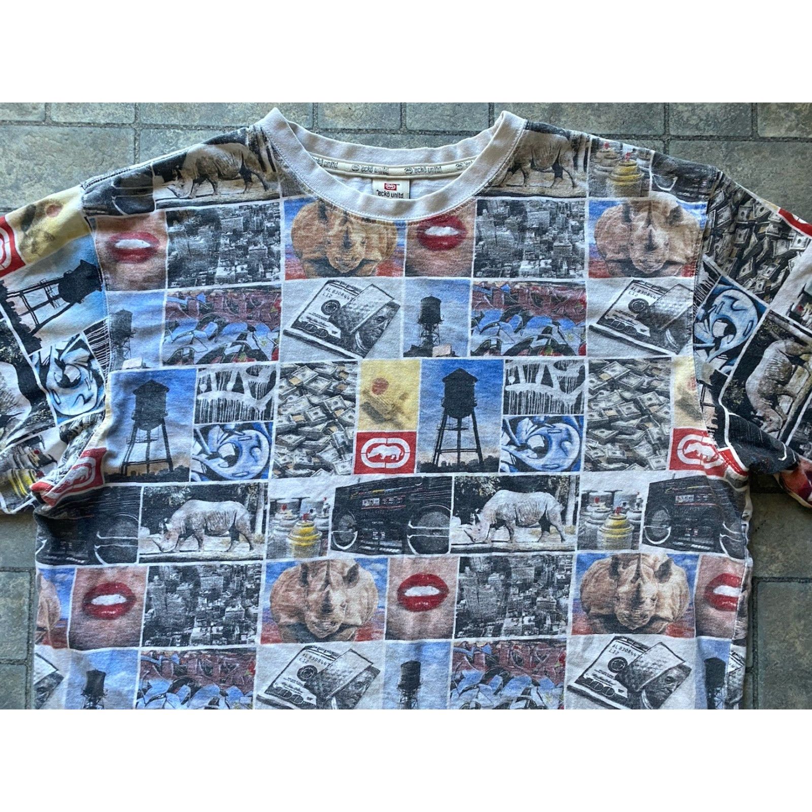 Ecko Unltd. Ecko Unltd T-Shirt Men 3XL AOP All Over Print Multicolor Mens Shirt Size US XXL / EU 58 / 5 - 3 Thumbnail