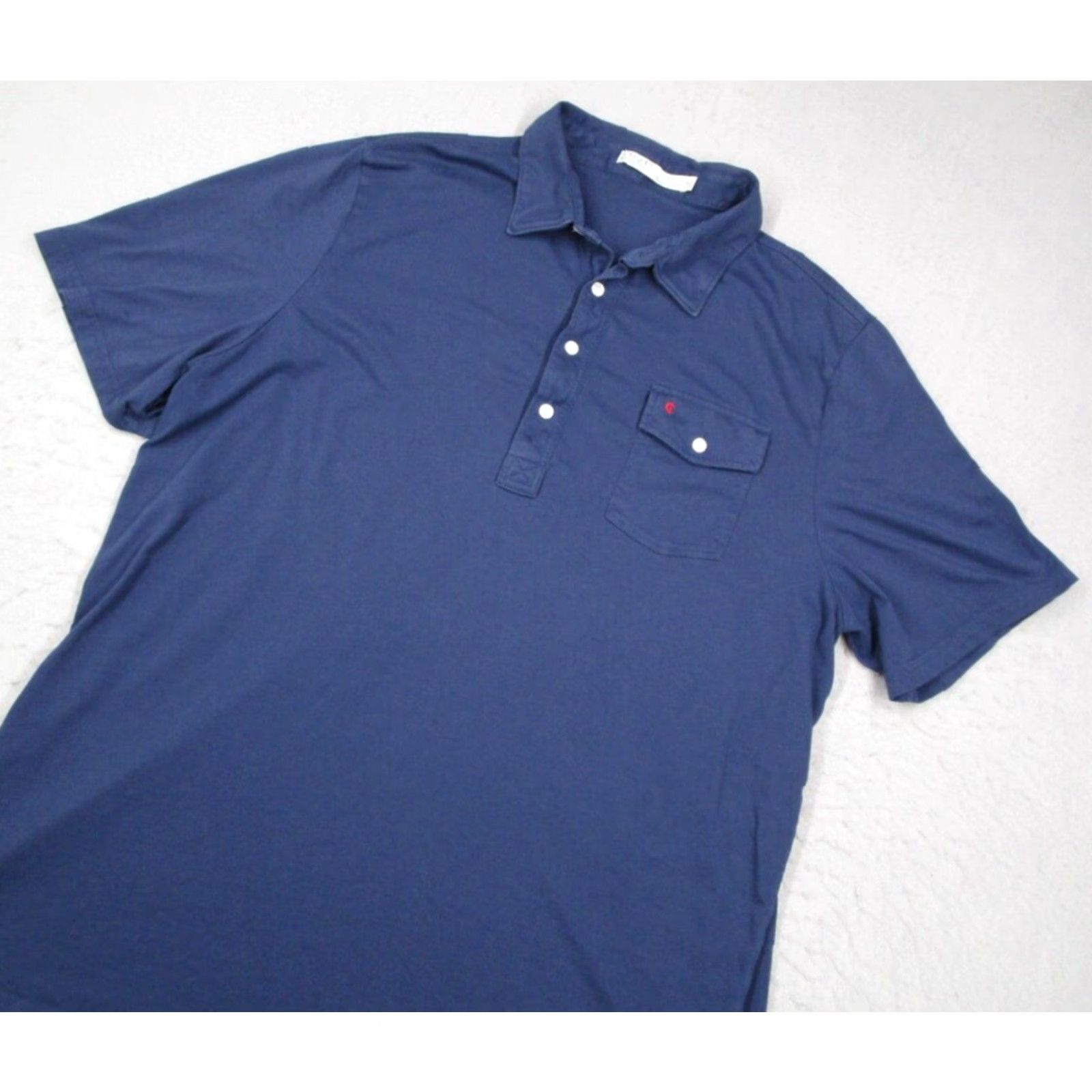 Vintage Criquet Shirt Mens 2XL XXL Blue Polo Organic Golf Casual Work Made in Peru Size US XXL / EU 58 / 5 - 2 Thumbnail