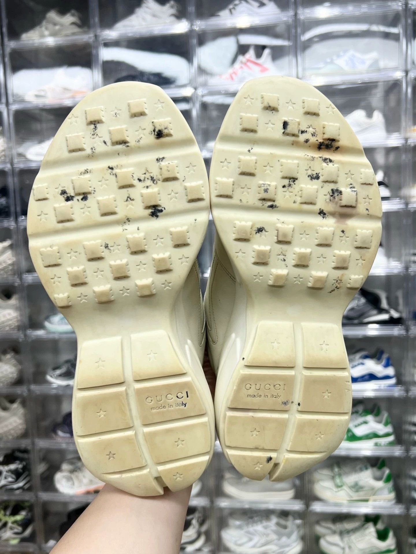 Gucci gucci rhyton dad sneakers with logo Size US 10 / EU 43 - 7 Thumbnail