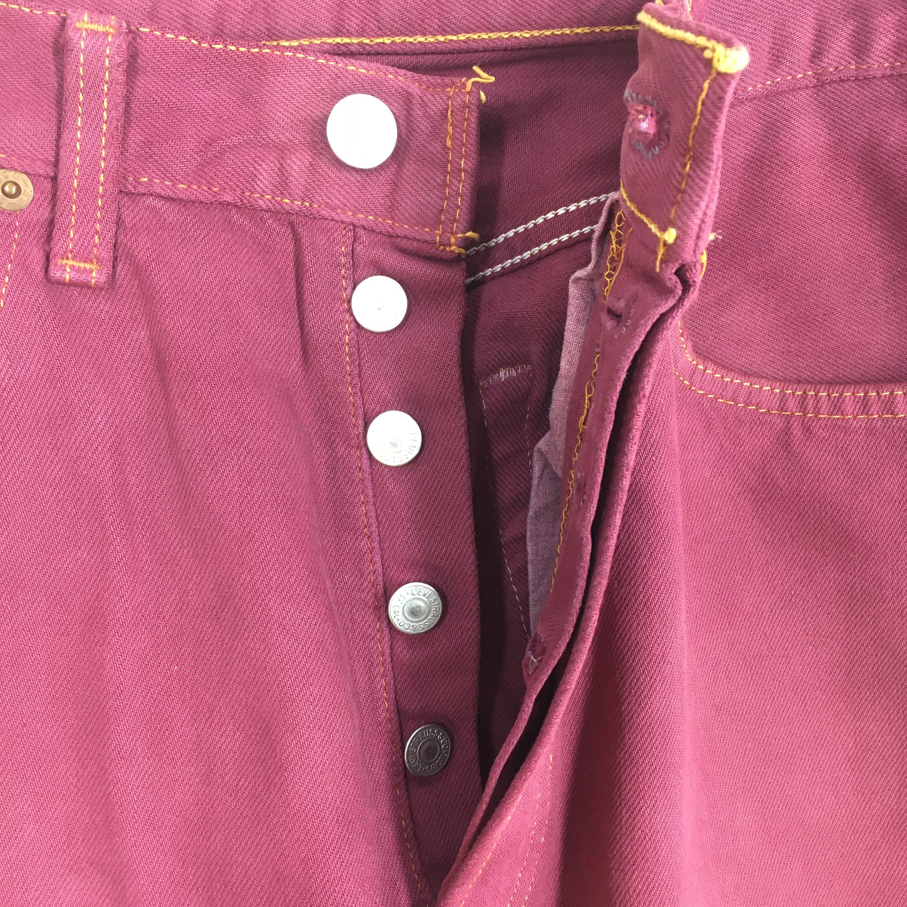 Levi's Size 30x31.5 Vintage 90s Levi's 501 Faded Red Jeans S1933 Size US 30 / EU 46 - 6 Thumbnail