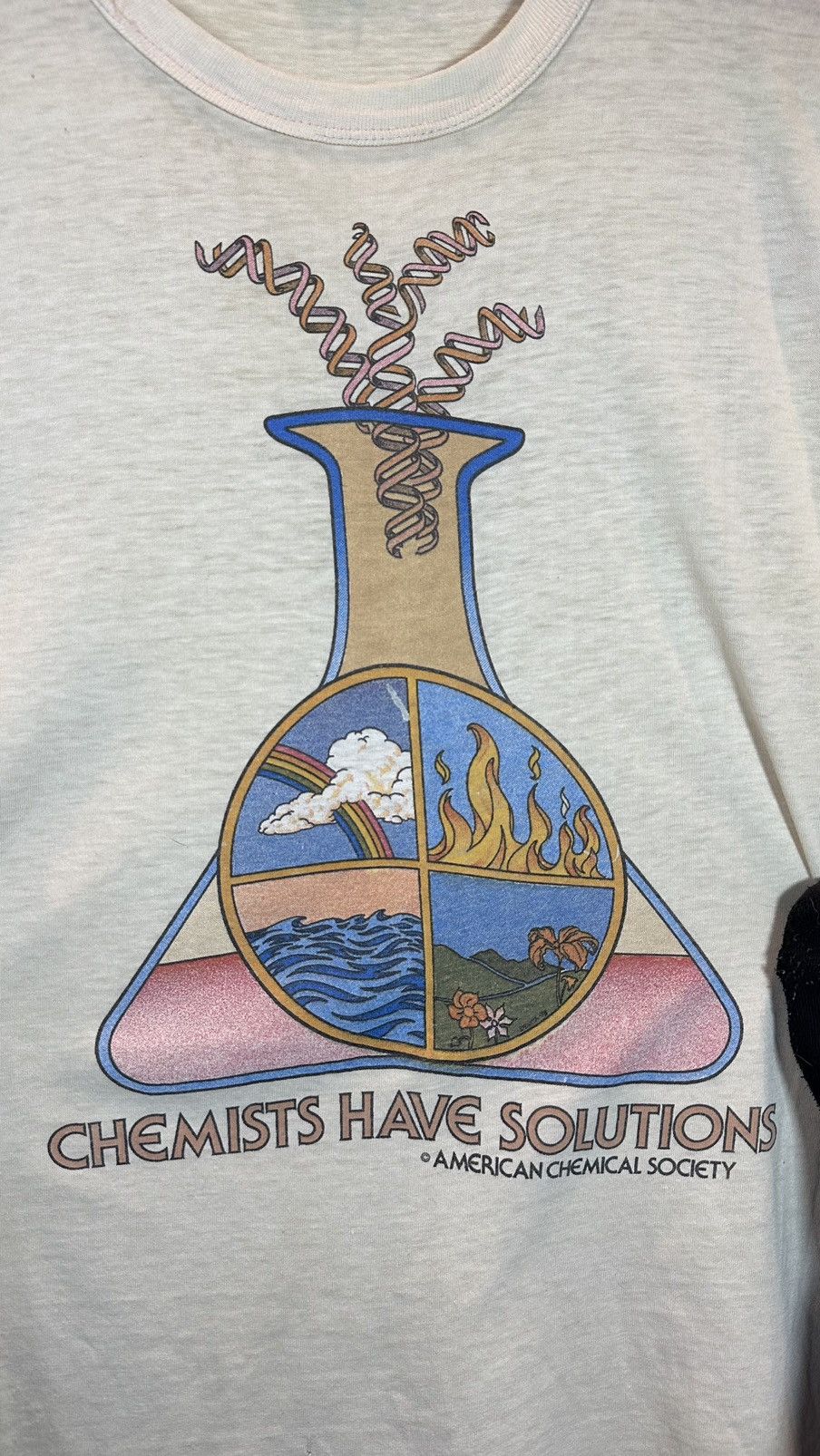 Vintage RARE Vintage 1960s Chemists Have Solutions Art Beaker Shirt Size US L / EU 52-54 / 3 - 2 Thumbnail