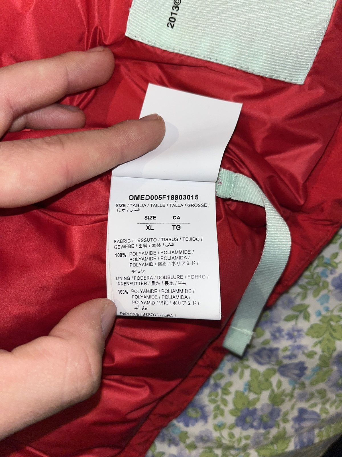 Off-White Off white red “down jacket” Size US L / EU 52-54 / 3 - 10 Thumbnail