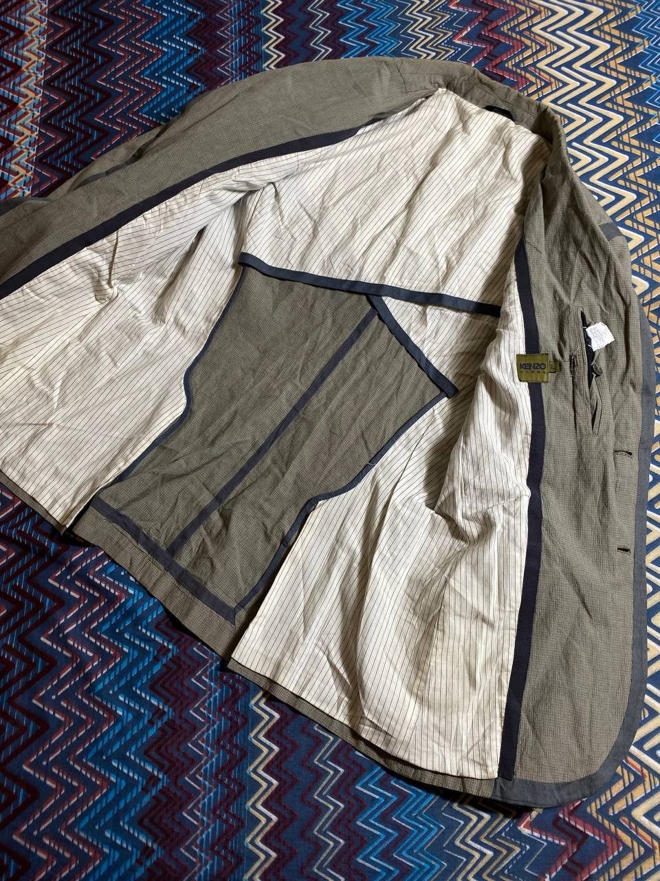 Kenzo × Vintage Vintage Kenzo Embroidery Logo Women’s Blazer Size L / US 10 / IT 46 - 18 Thumbnail