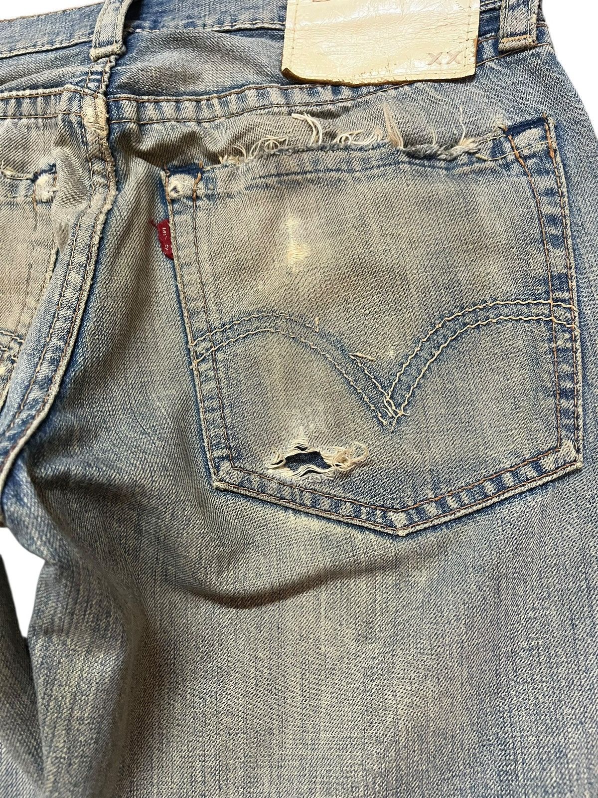 Levi's Vintage Clothing Vintage Levi’s 502 Mudwash Ripped Distressed Denim Size US 31 - 7 Thumbnail