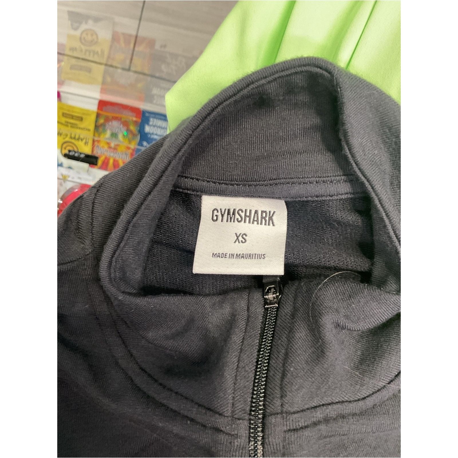 Gymshark Gymshark Black Cropped Quarter Zip Pullover Size XS / US 0-2 / IT 36-38 - 3 Thumbnail