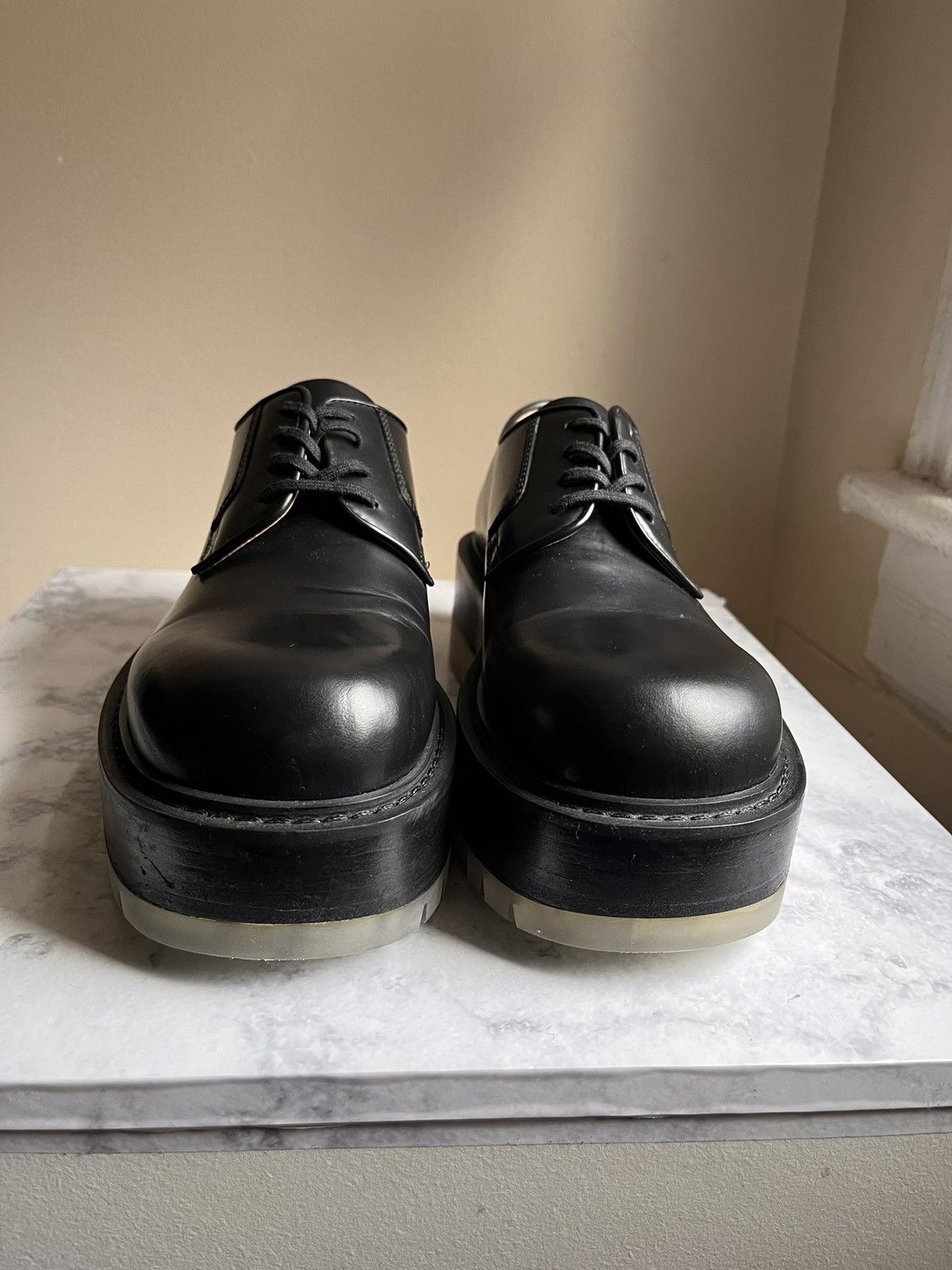 Bottega Veneta BOTTEGA VENETA STILT CHUNKY PLATFORM LACE UP DERBY'S 39.5/7 Size US 6.5 / EU 39-40 - 4 Thumbnail