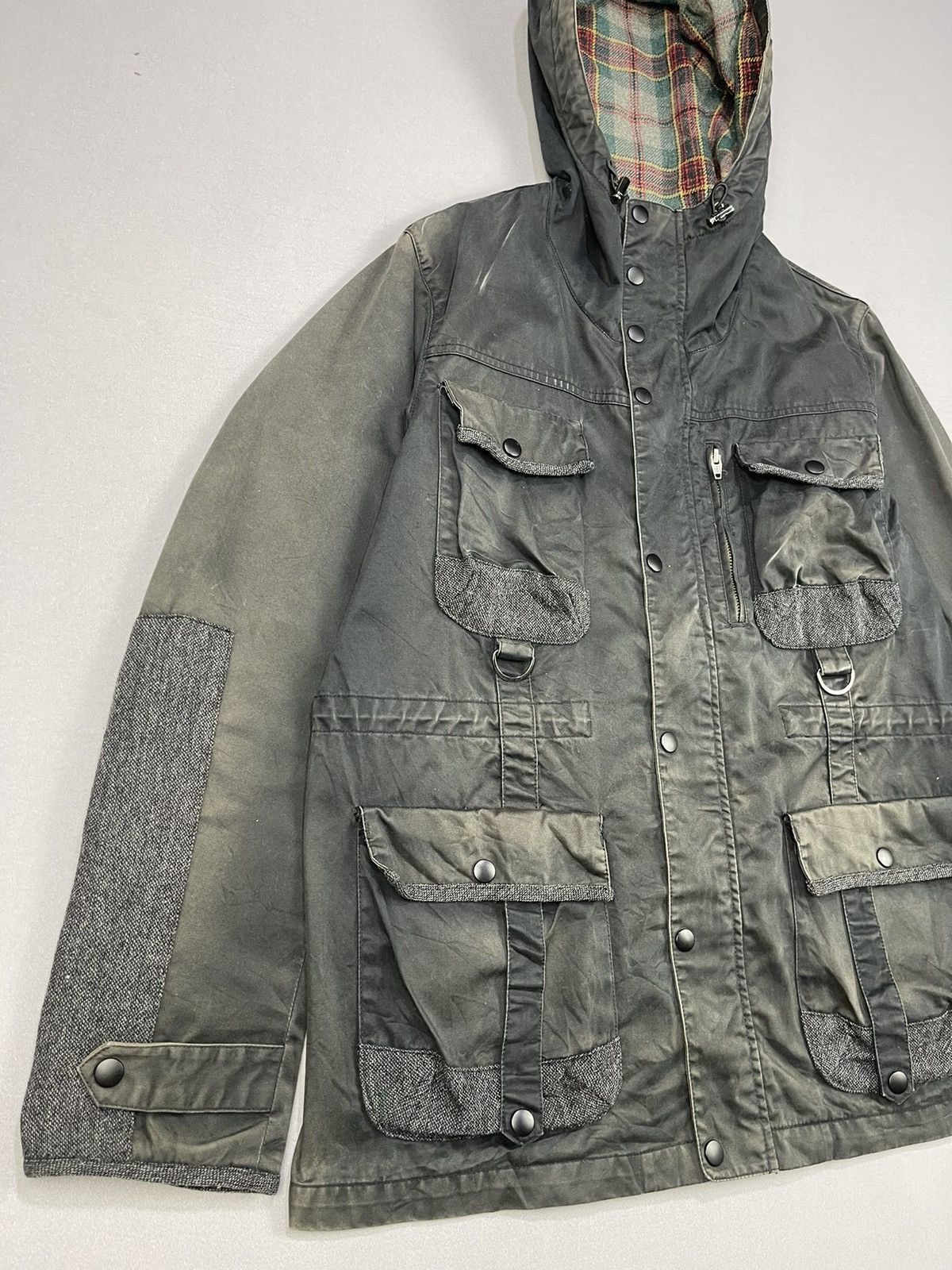 ADAM ET ROPE Faded Adam Et Rope M65 Multi Pocket Parka Jacket Size US L / EU 52-54 / 3 - 3 Thumbnail
