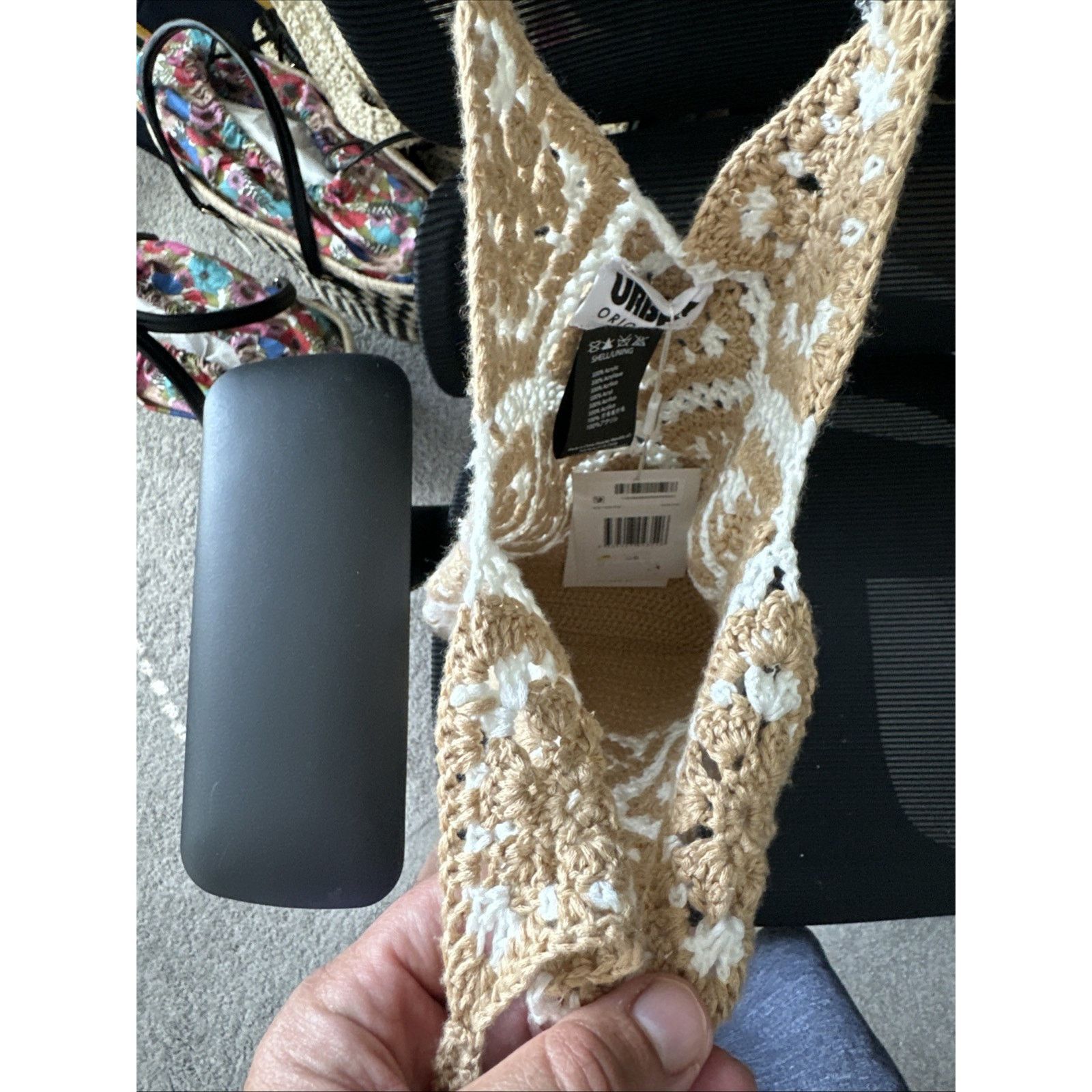 Other Urban Originals Mini Sunflower Crochet Tote bag - Sand $79 Size ONE SIZE - 5 Thumbnail