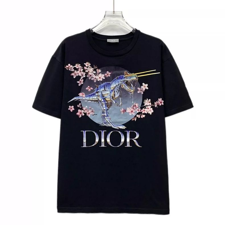 Dior Dior Sorayama Floral Dinosaur Print T-Shirt- DMC Size US M / EU 48-50 / 2 - 1 Thumbnail