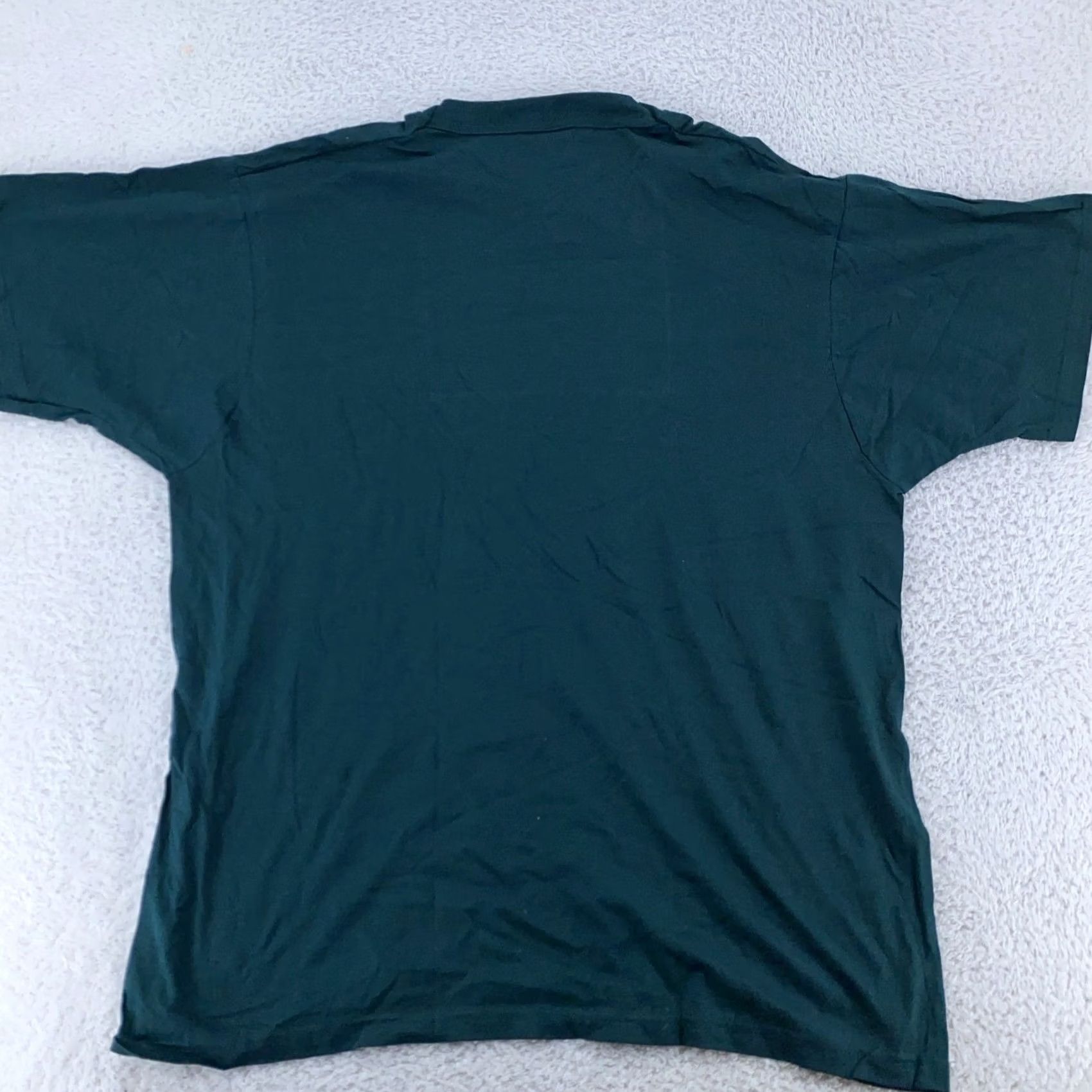 Fruit Of The Loom VINTAGE Fruit of the Loom Blank Pocket Tee Shirt Mens XL Green Size US XL / EU 56 / 4 - 4 Thumbnail